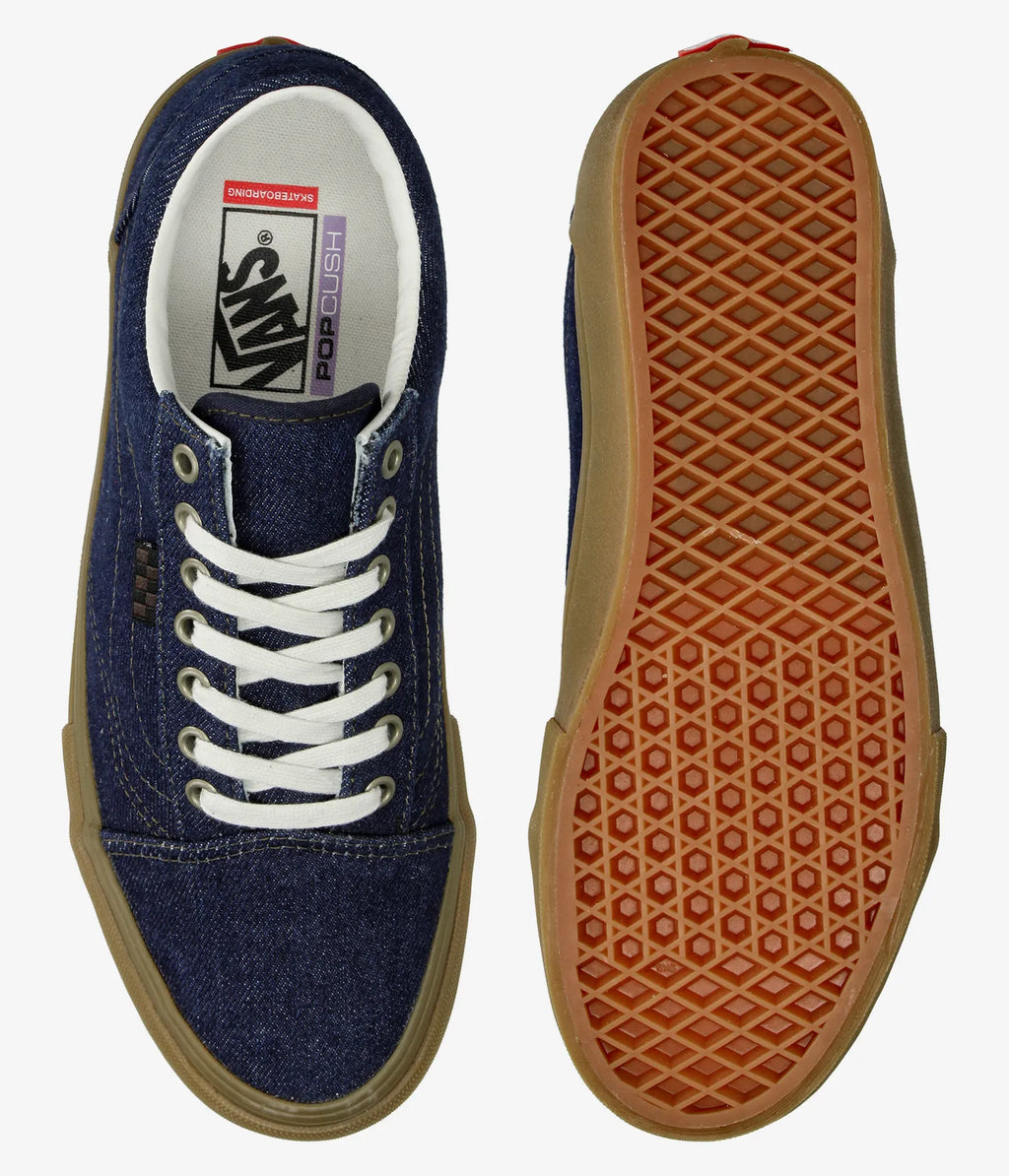 VANS Skate Old Skool BLUE DENIM Cipő kép 2