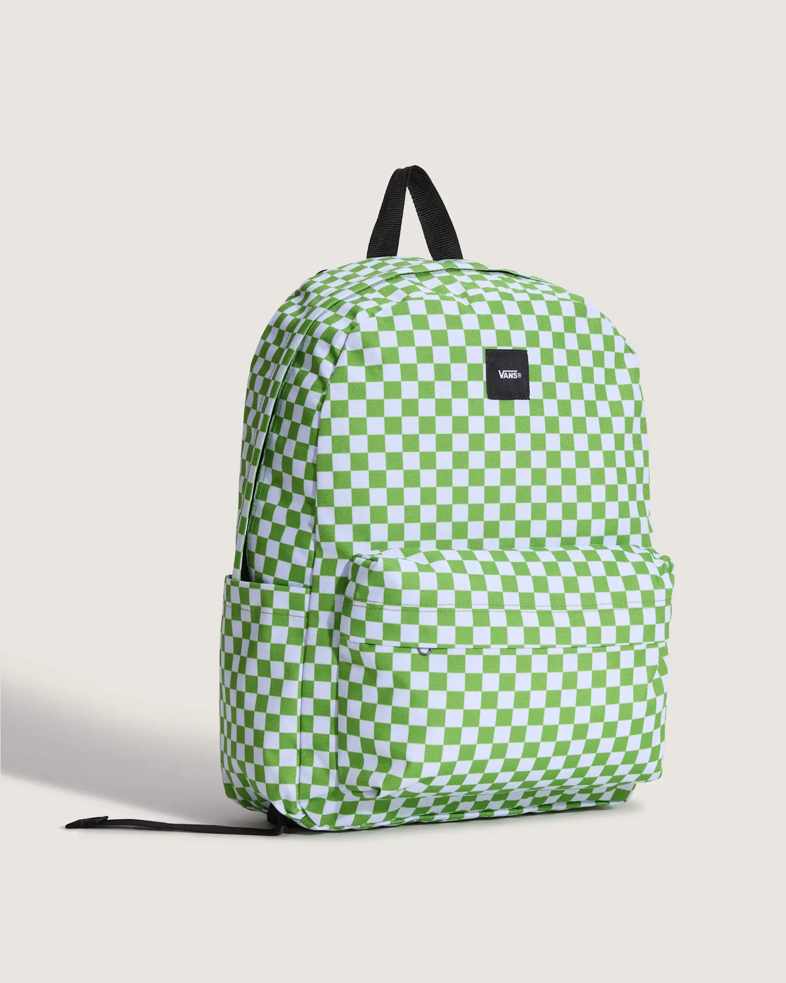 VANS Old Skool Check Backpack CHECKERBOARD Lime Burst Hátizsák VN000H4XFPB1 - 2