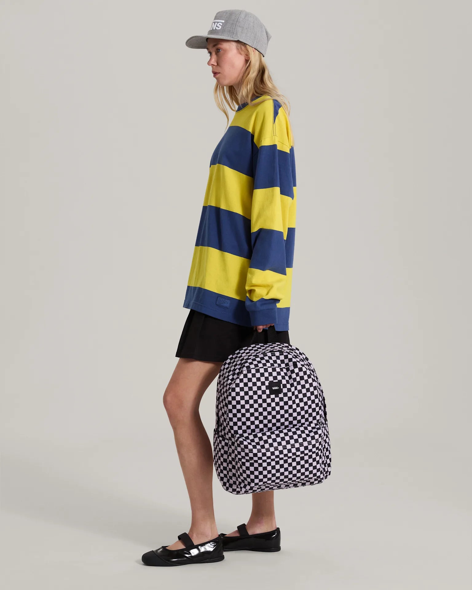 Vans Old Skool Check Backpack Pale Petal Kiegészítő VN000H4XH8H1 - 9