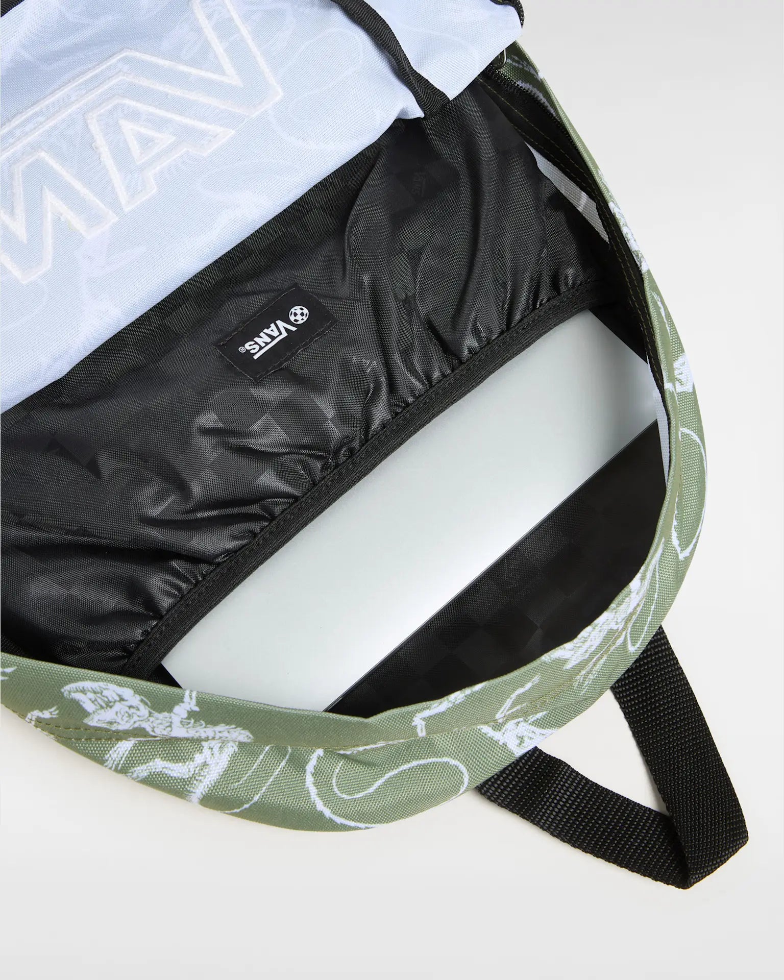 vans-old-skool-grom-backpack-loden-green/white-vn000h56cbo1-5