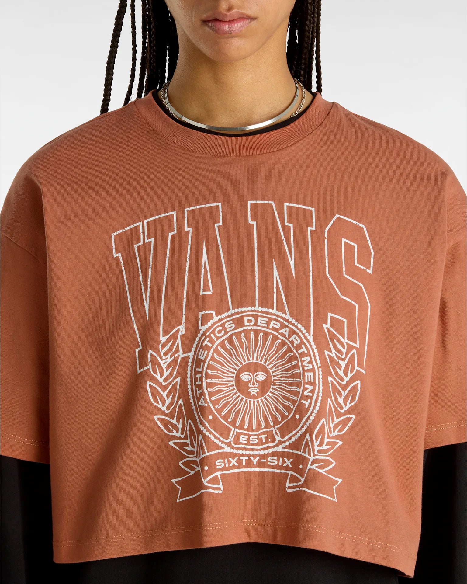VANS First Team Relax Crop AUBURN Póló VN000HHEC9J1 - 6