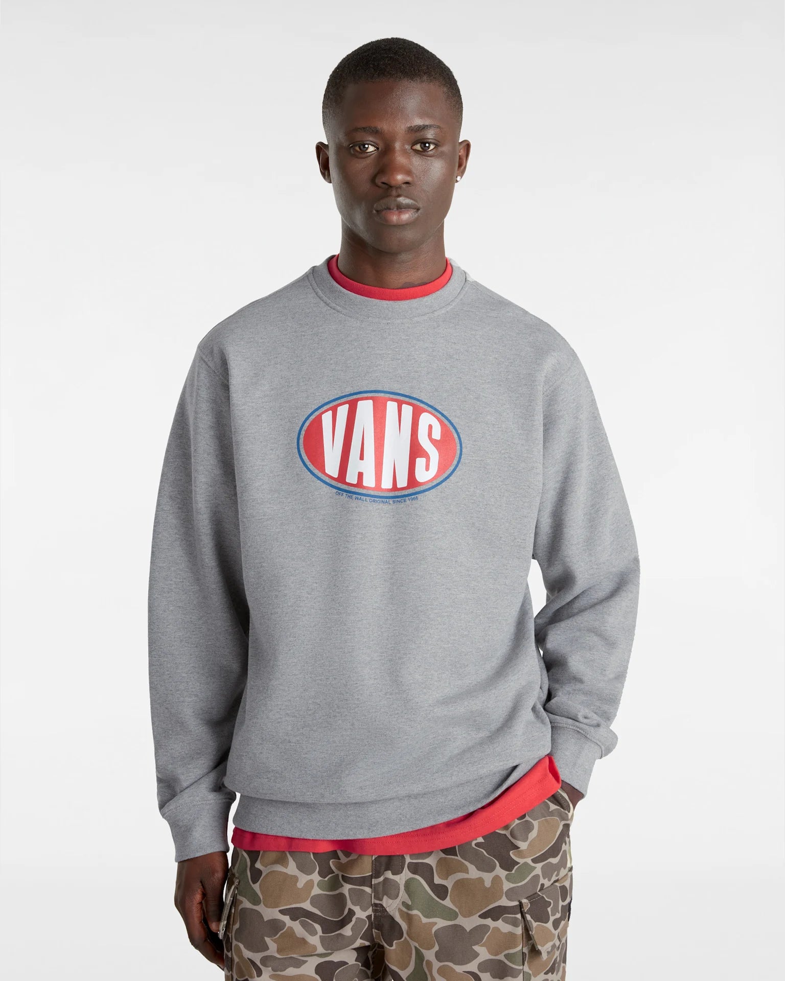 VANS Spray On Loose Crew Cement Heather Zokni VN000HPQ02F1 - 3
