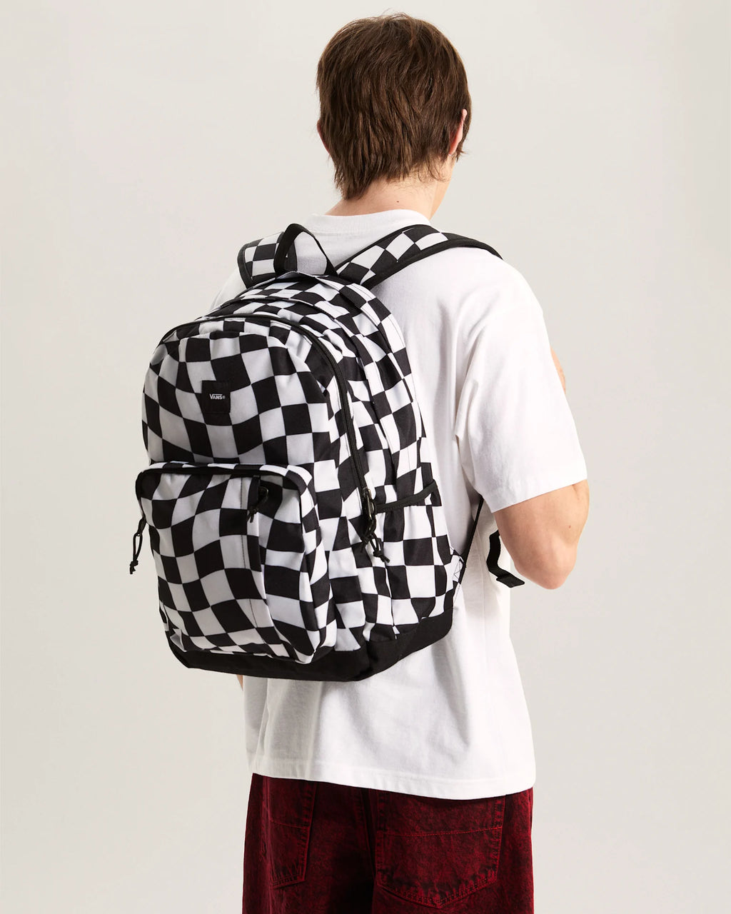 VANS Old Skool Trek Backpack CHECKERBOARD marshmallow Hátizsák VN000HRHFS81 - 8