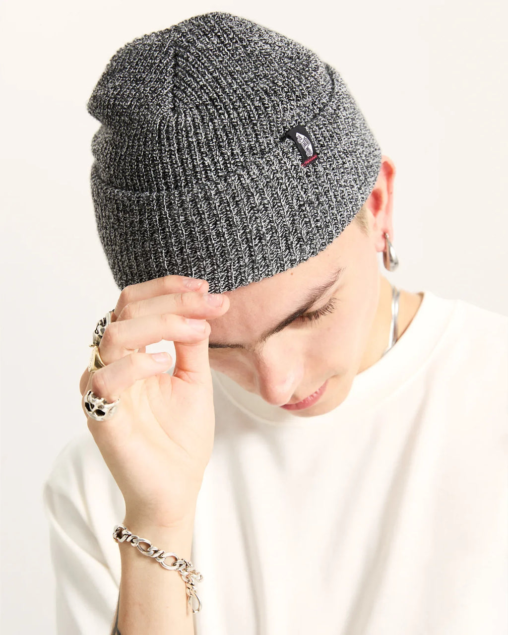 VANS Original Shallow Cuff Beanie BLACK/ASPHALT Beanie VN000HSQKOU1 - 4