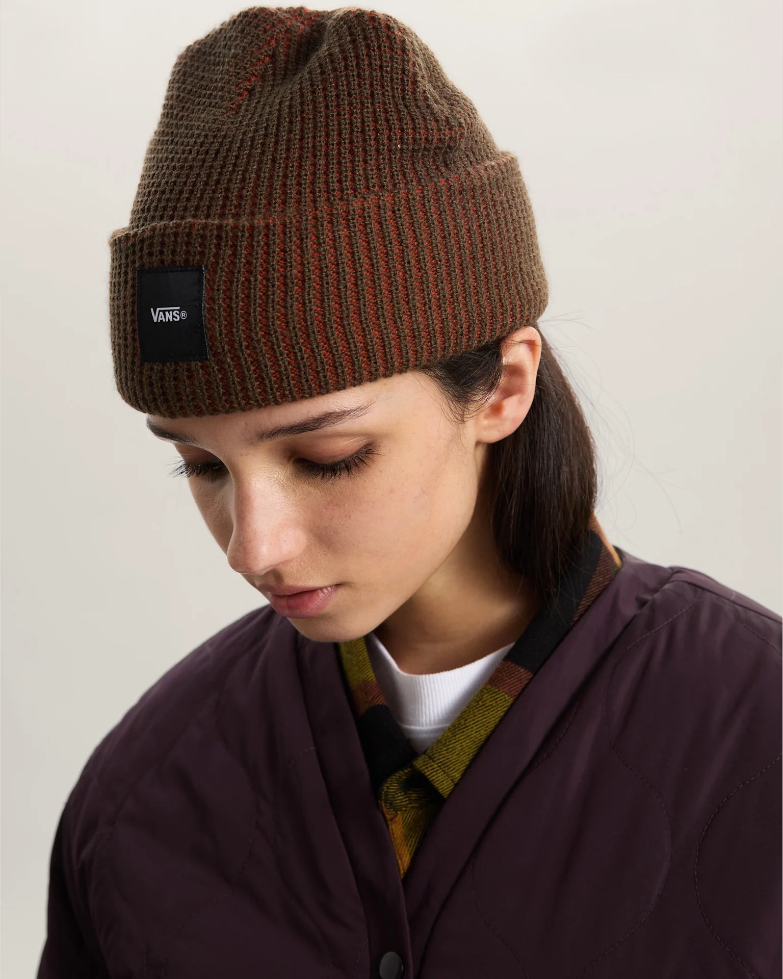 VANS Vans Waffle Cuff Beanie BURNT ORANGE Beanie VN000HSUY7X1 - 4