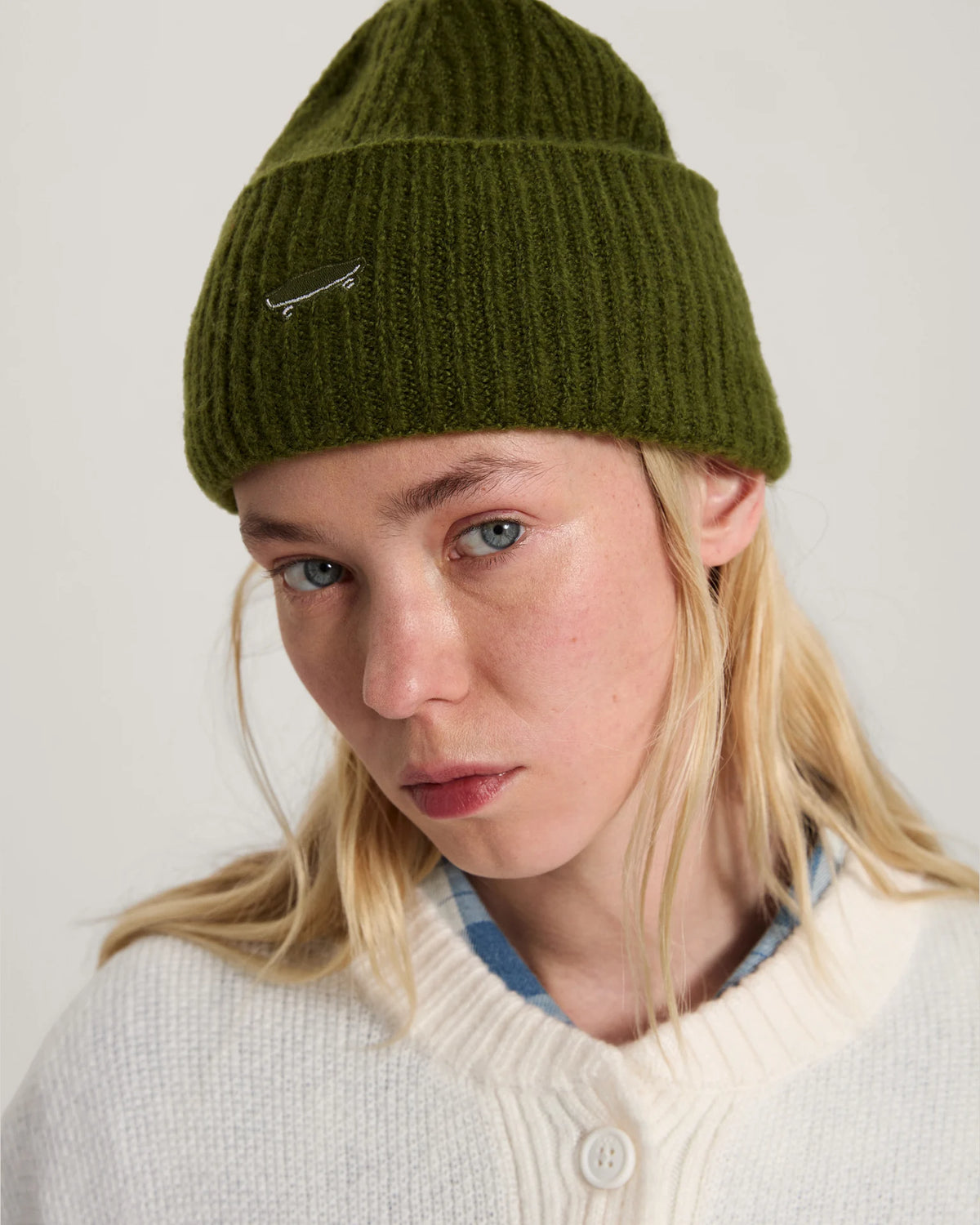 Vans Densmore Wide Cuff Beanie Green Balsam Kiegészítő VN000HSXGRK1 - 4
