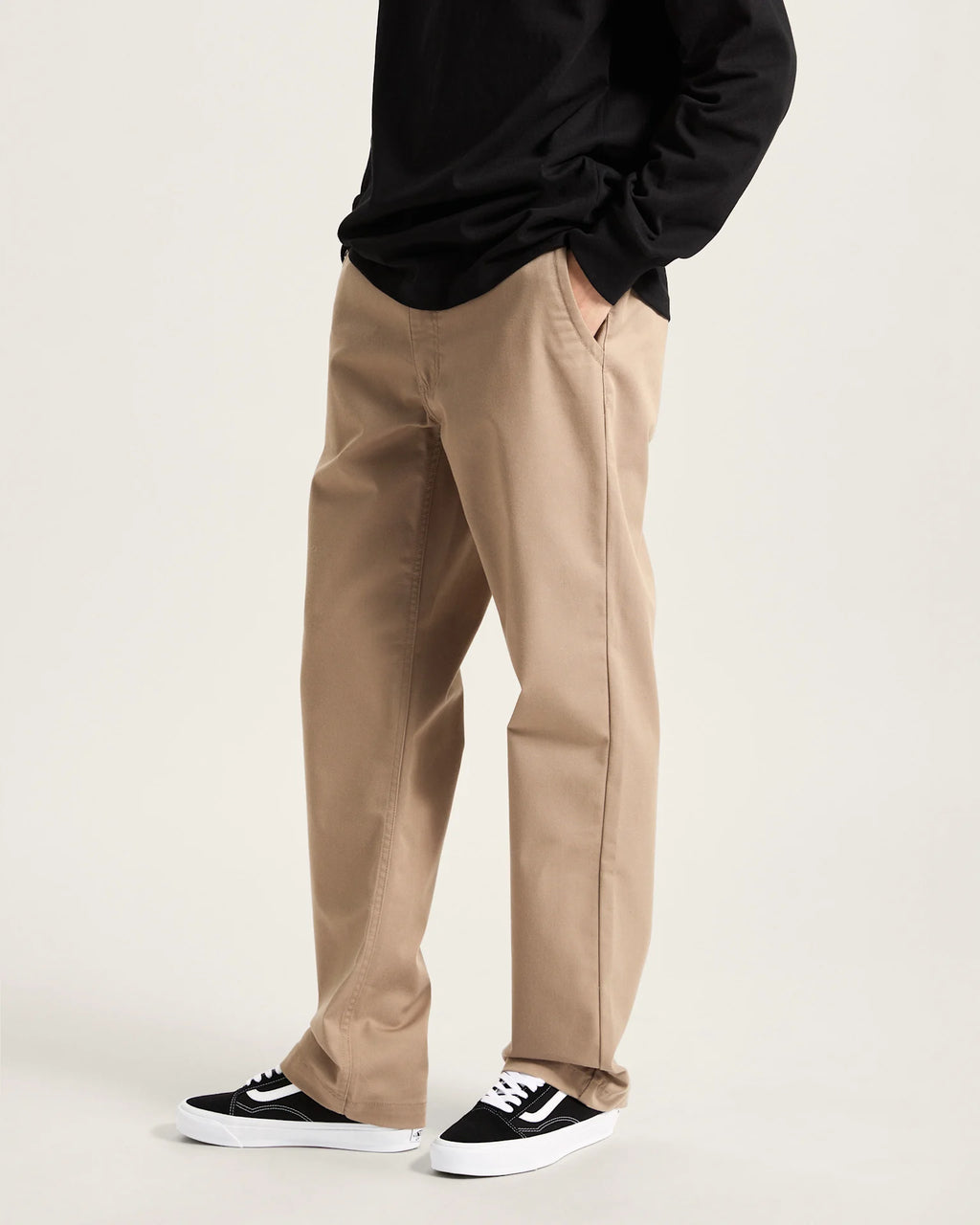 VANS Authentic Chino Relaxed Pant DESERT TAUPE Nadrág VN000HZBYEH1 - 3