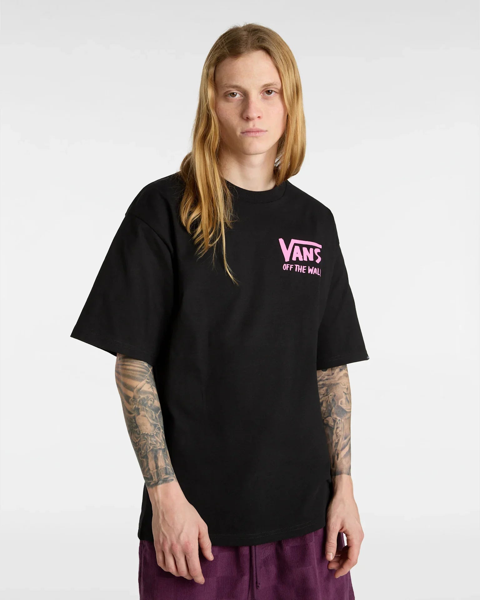 VANS SKELETON POSE LOOSE SS Black Póló VN000JK5BLK1 - 3