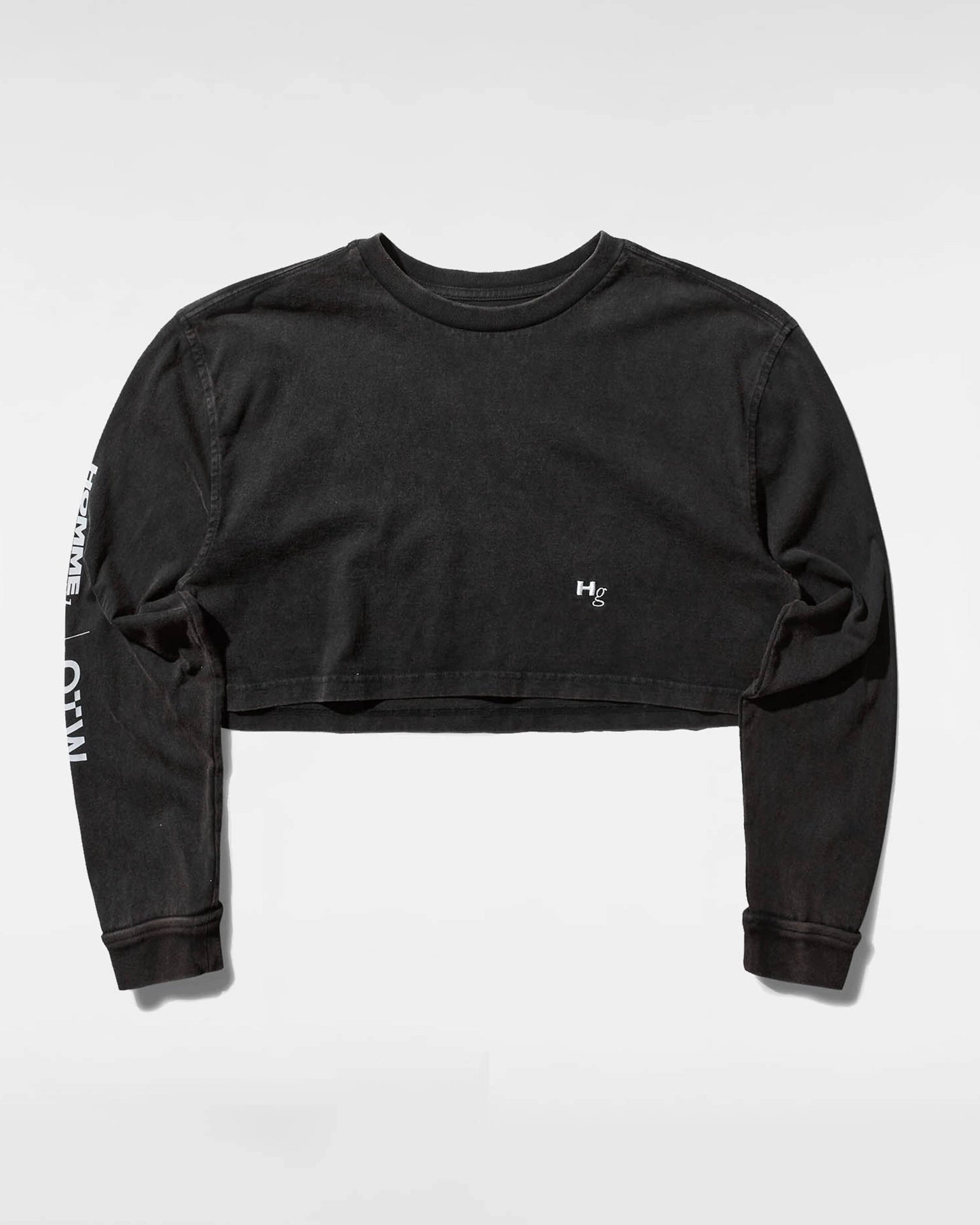 OTW Homme Girls LS Crop Tshirt