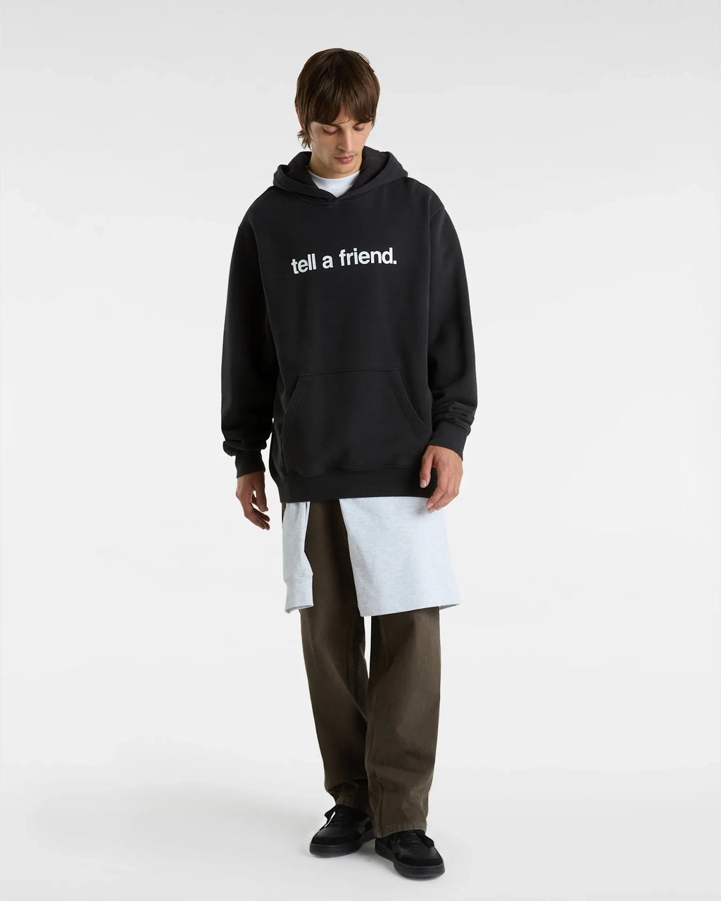 VANS Tell a Friend LOOSE PO Black Pulóver VN000NZDBLK1 - 6