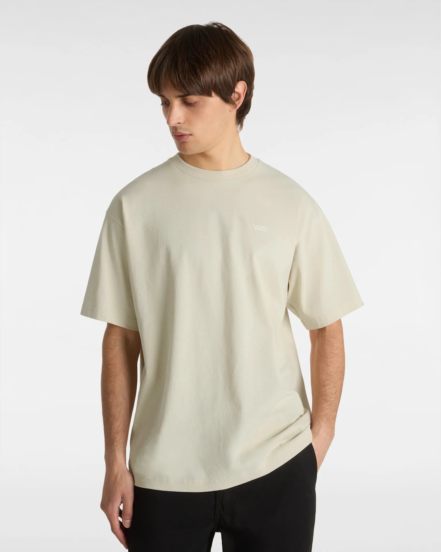 VANS LEFT CHEST II LOOSE SS oatmeal Póló VN000P1P2N11 - 3