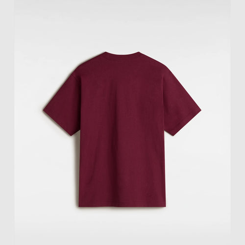 VANS LEFT CHEST II LOOSE SS Burgundy Póló kép 2