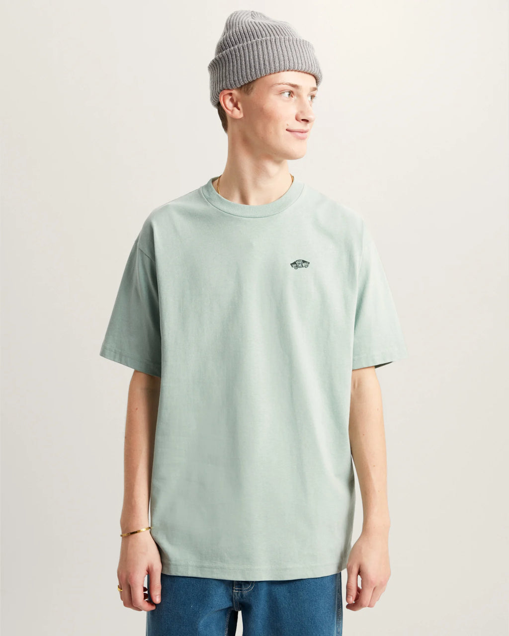 VANS STYLE 76 II LOOSE SS TEE Gray Olive Póló VN000P50EMW1 - 3