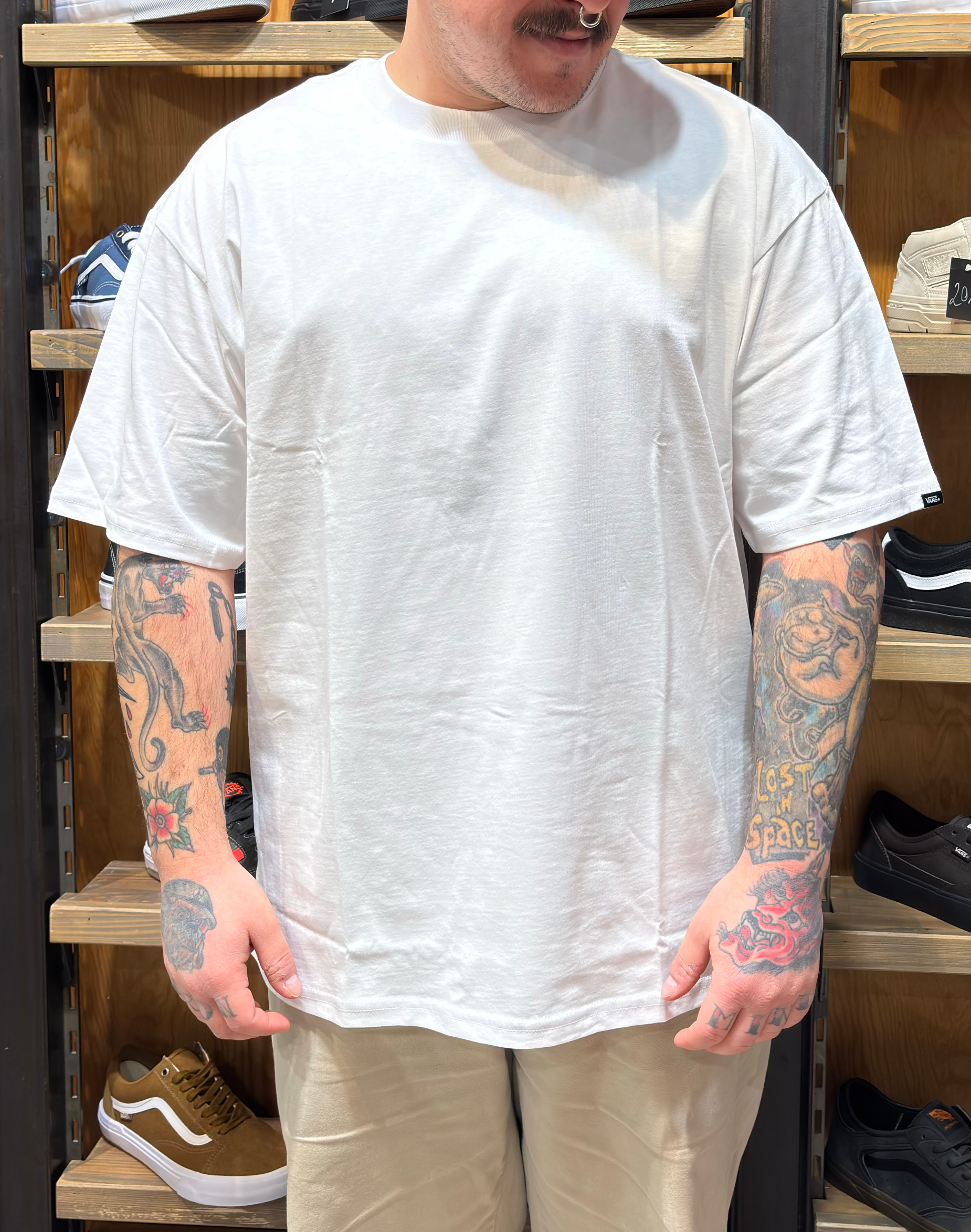 VANS VANS MRKT LOOSE SS White