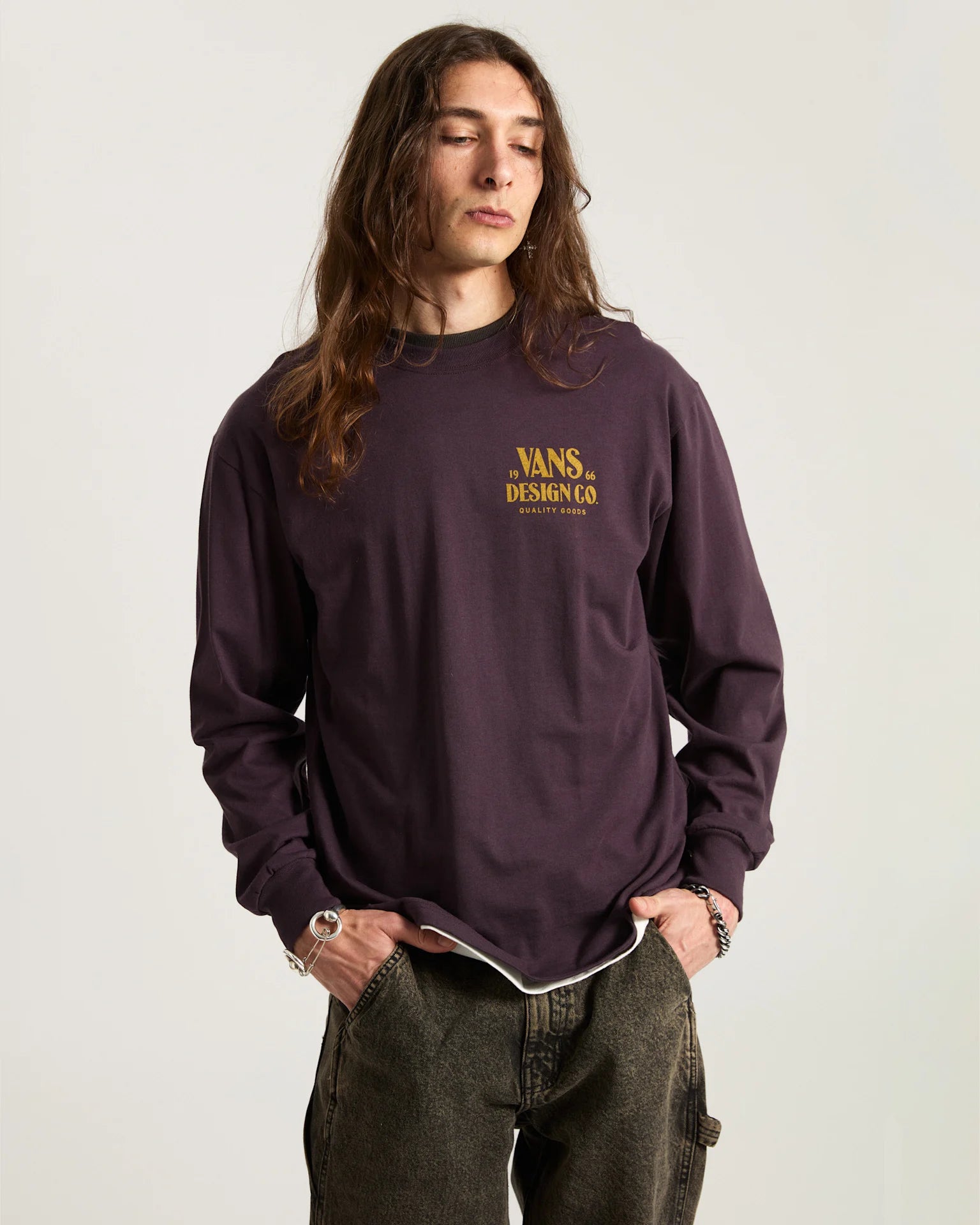VANS Vans Hov LS Dark Port Póló VN000PD7EMS1 - 3
