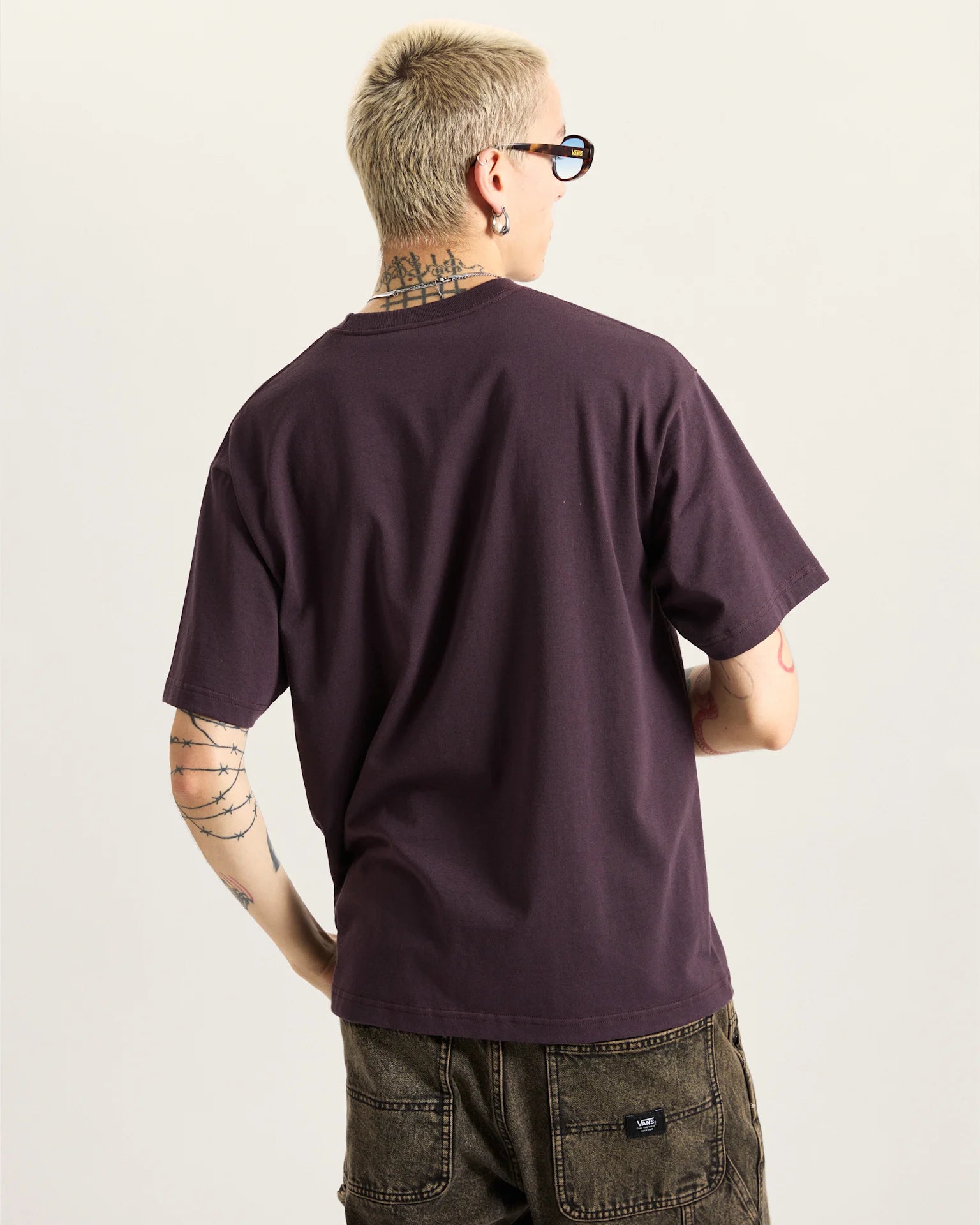 VANS Star Checker SS Dark Port Póló VN000PDREMS1 - 4