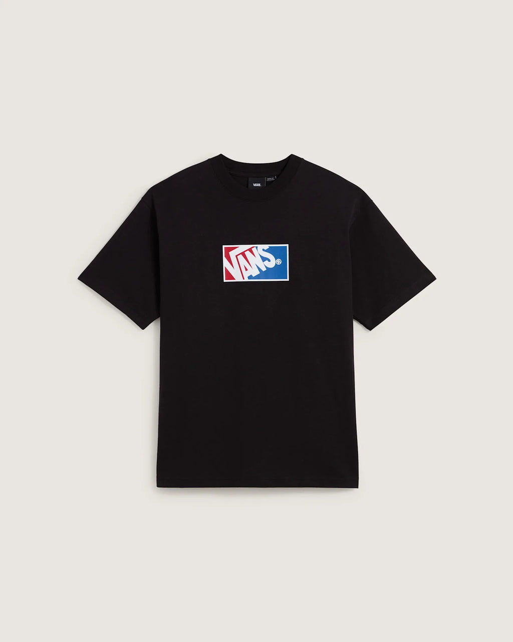 VANS Original Standards Blocked Box SS B Black/Racing Re Póló VN000PFBBRR1 - 1