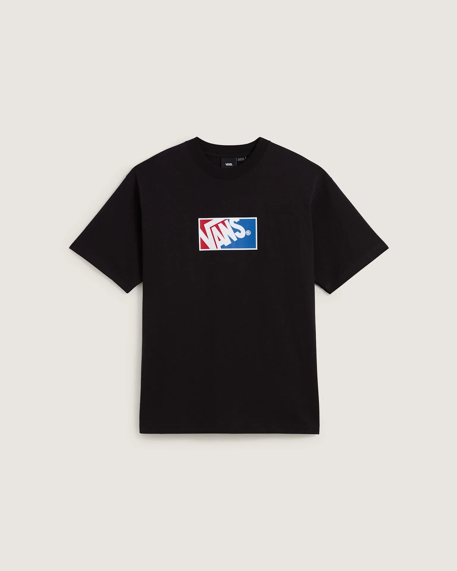 VANS Original Standards Blocked Box SS B Black/Racing Re Póló VN000PFBBRR1 - 1