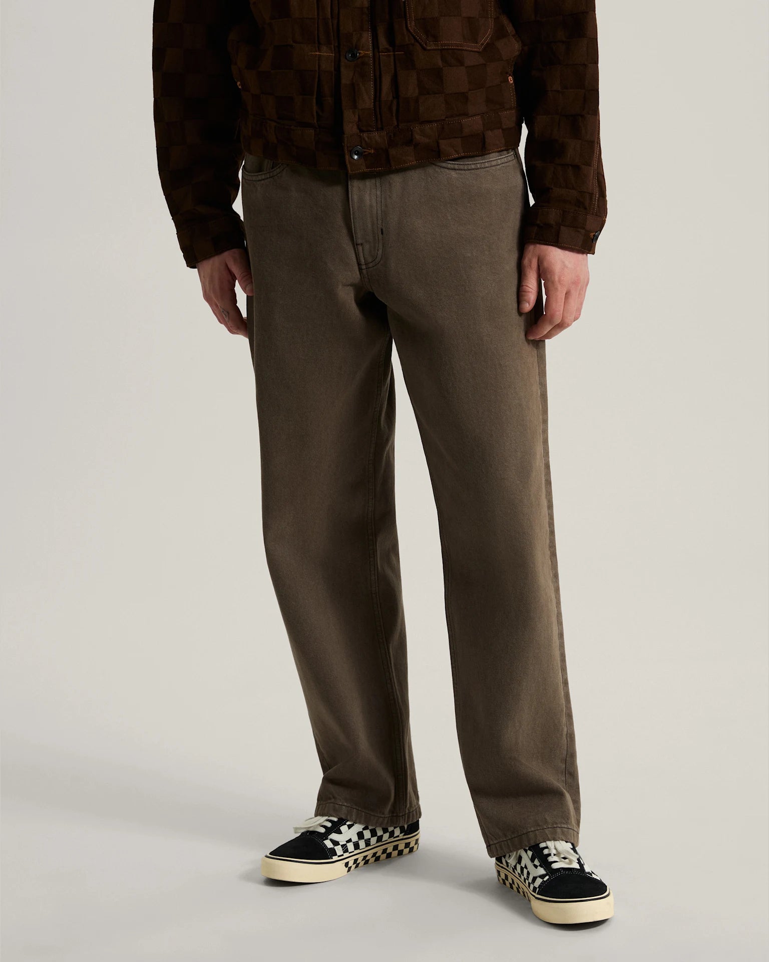 Vans Check-5 Loose Denim Pant Walnut Textil VN000PH61NU1 - 3