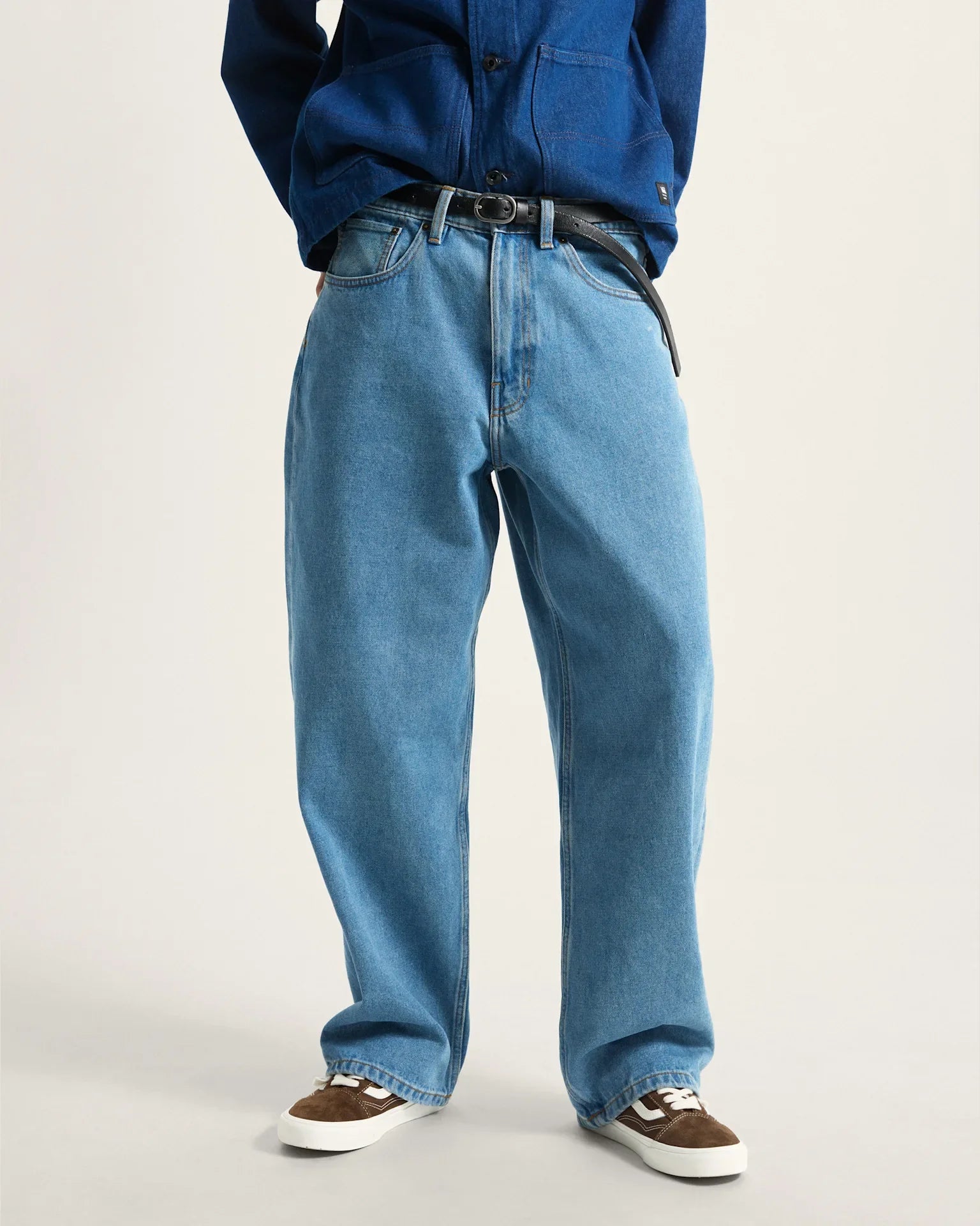 VANS Check-5 Baggy Denim Pant STONEWASH/BLUE 3