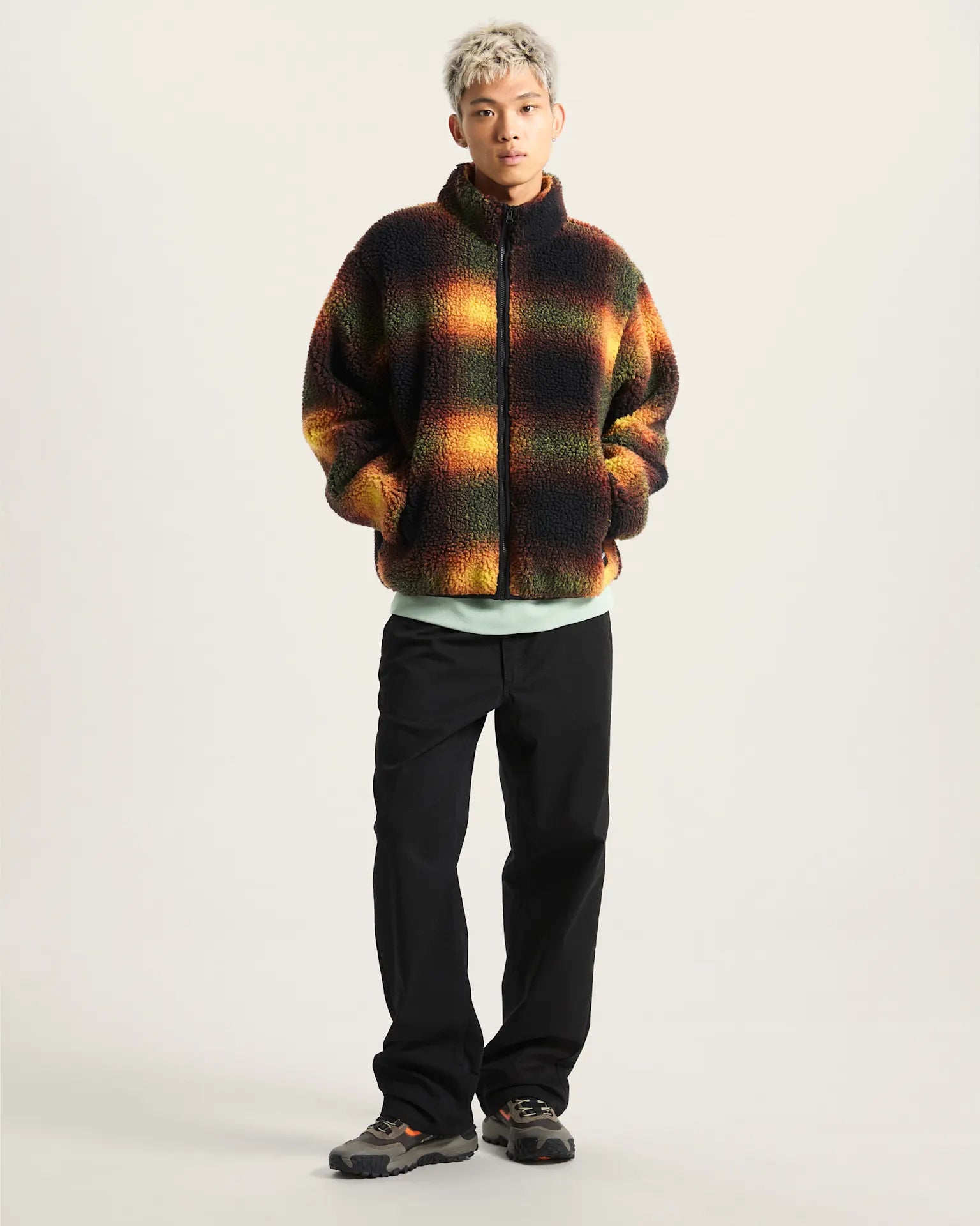 VANS Heights Sherpa Full Zip Black/Herritage Mustard VN000PTBF0W1 - 5