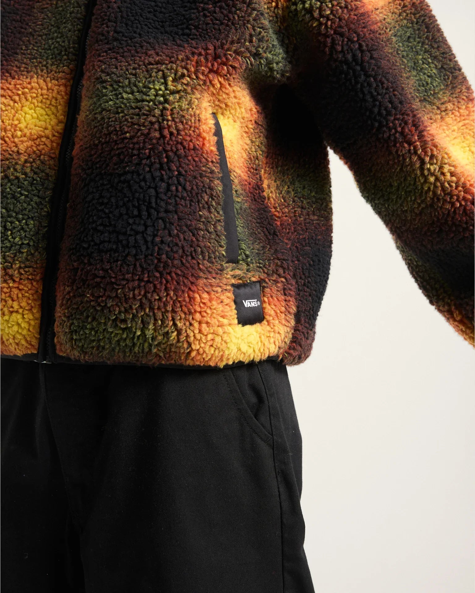 VANS Heights Sherpa Full Zip Black/Herritage Mustard VN000PTBF0W1 - 6