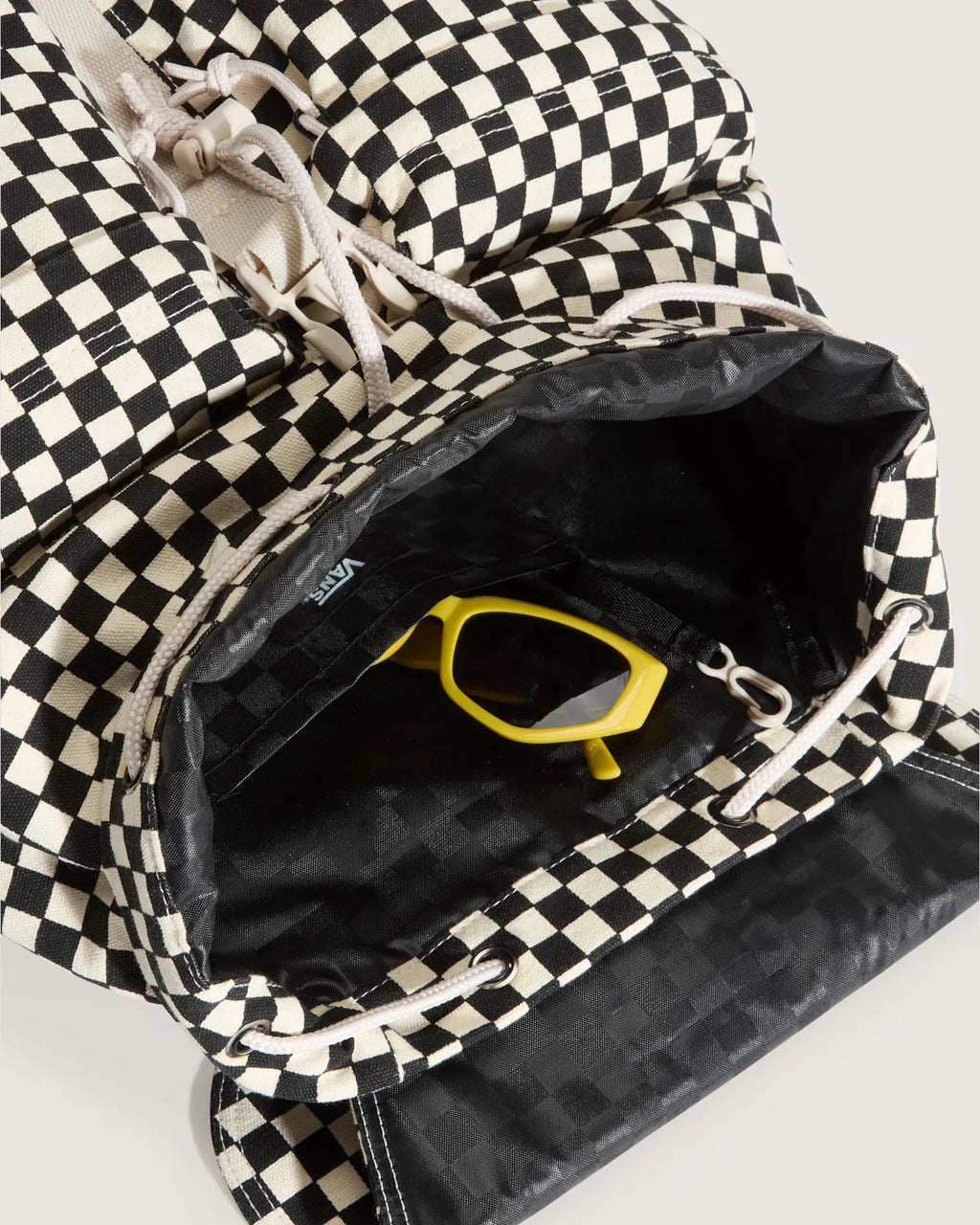 VANS Scatter Backpack Black/Natural Hátizsák VN000Q99BF51 - 4