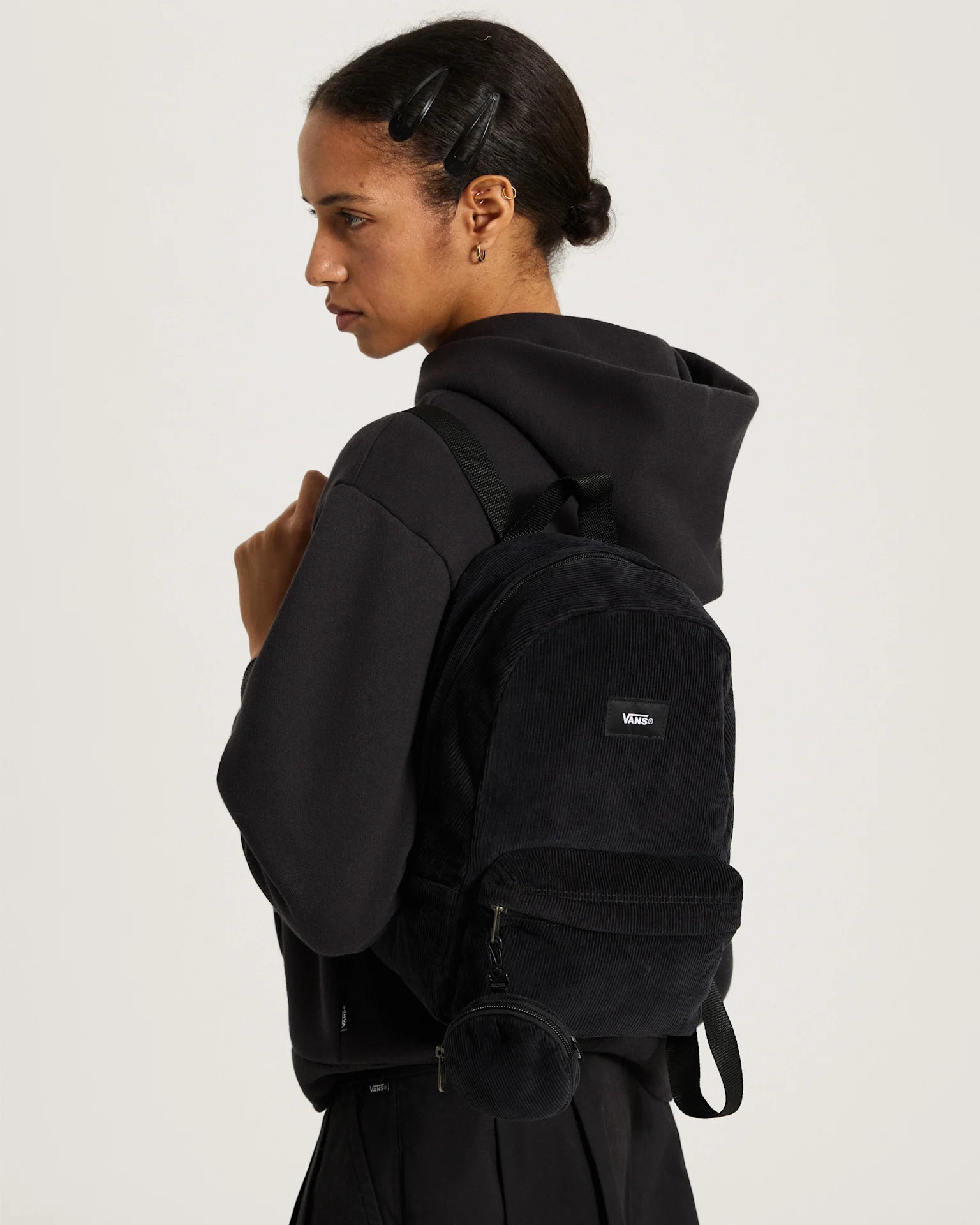 Vans Old Skool Mini Backpack Black Kiegészítő VN000Q9ABLK1 - 5