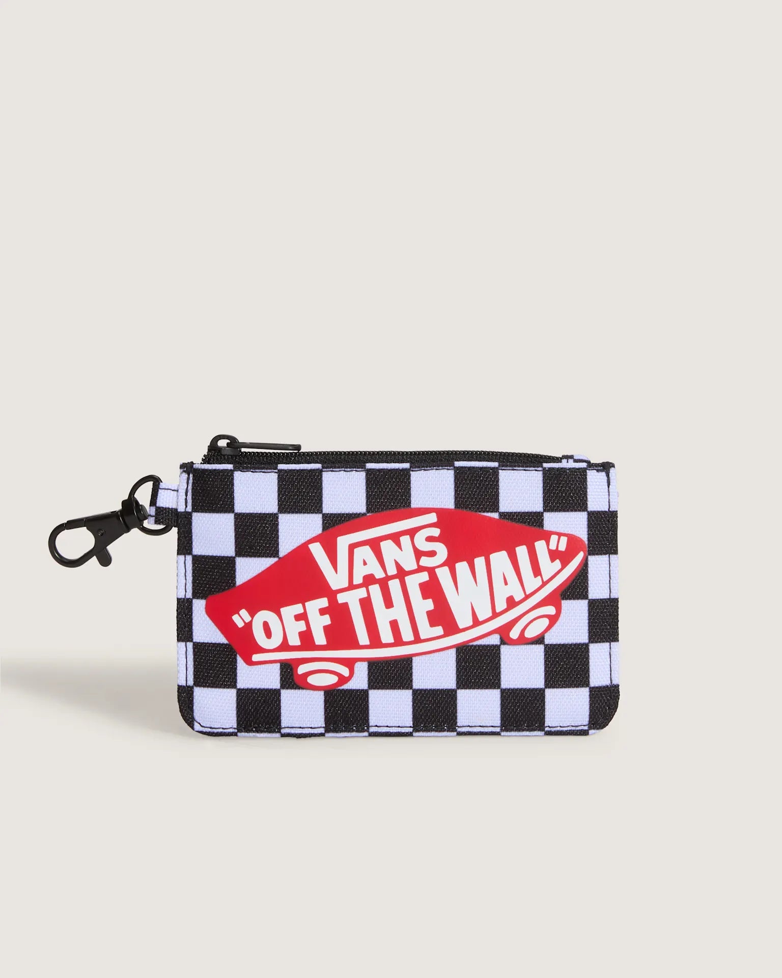 VANS Off The Wall Zip Wallet CHECKERBOARD Black/White Pénztárca VN000Q9WY281 - 1