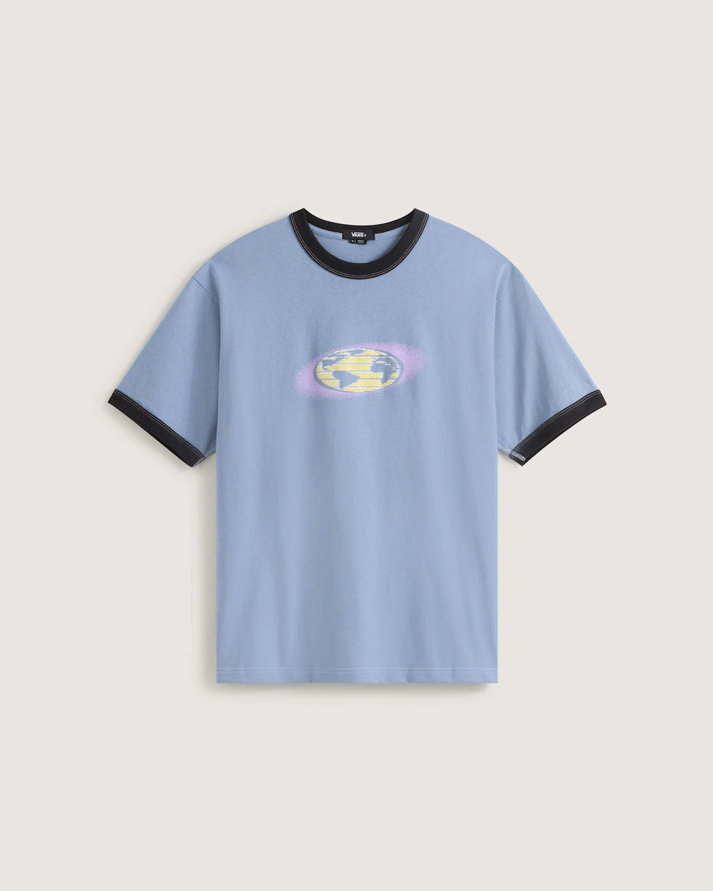 VANS Pixel Globe SS Tee Glacial Slate Póló VN000SMSFOI1 - 1