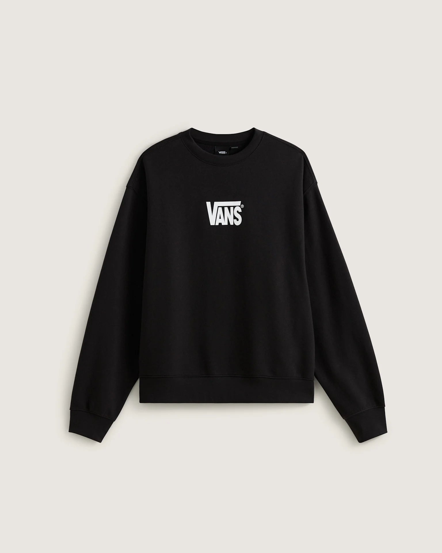VANS Stretch Logo Crew Black/White Pulóver VN000STSY281 - 1