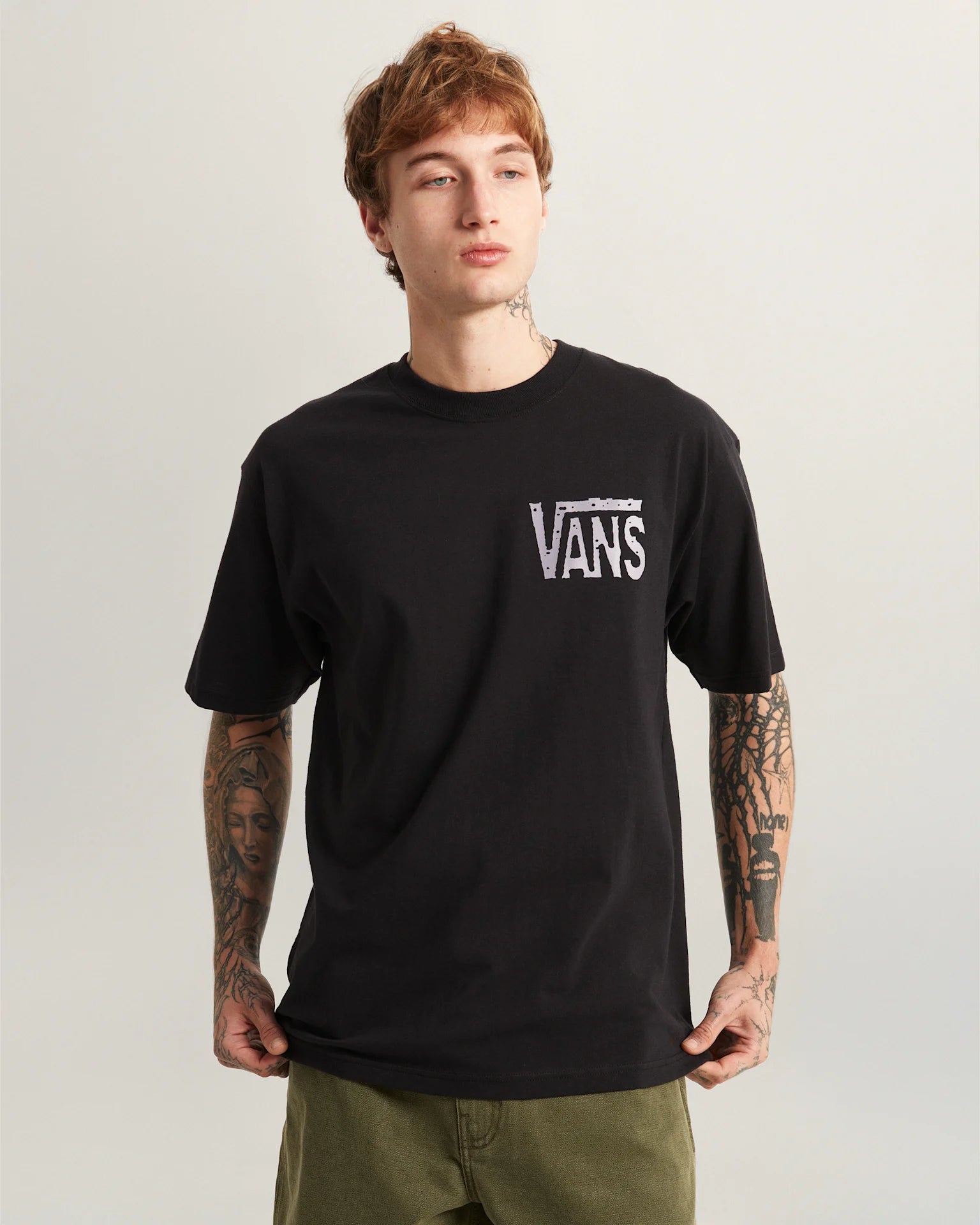 VANS Side Talk SS Tee Black Póló VN000SXDBLK1 - 3
