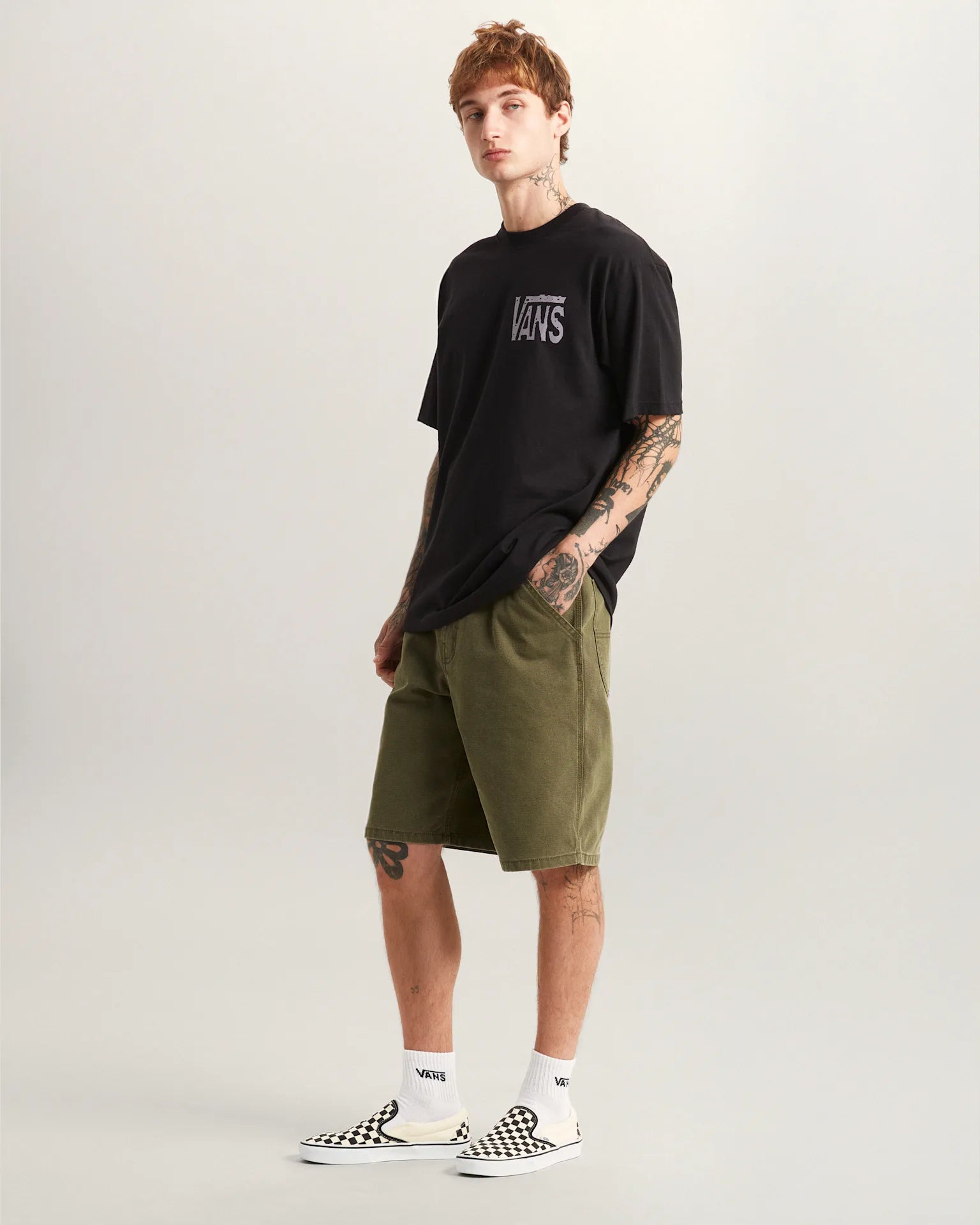 VANS Side Talk SS Tee Black Póló VN000SXDBLK1 - 5