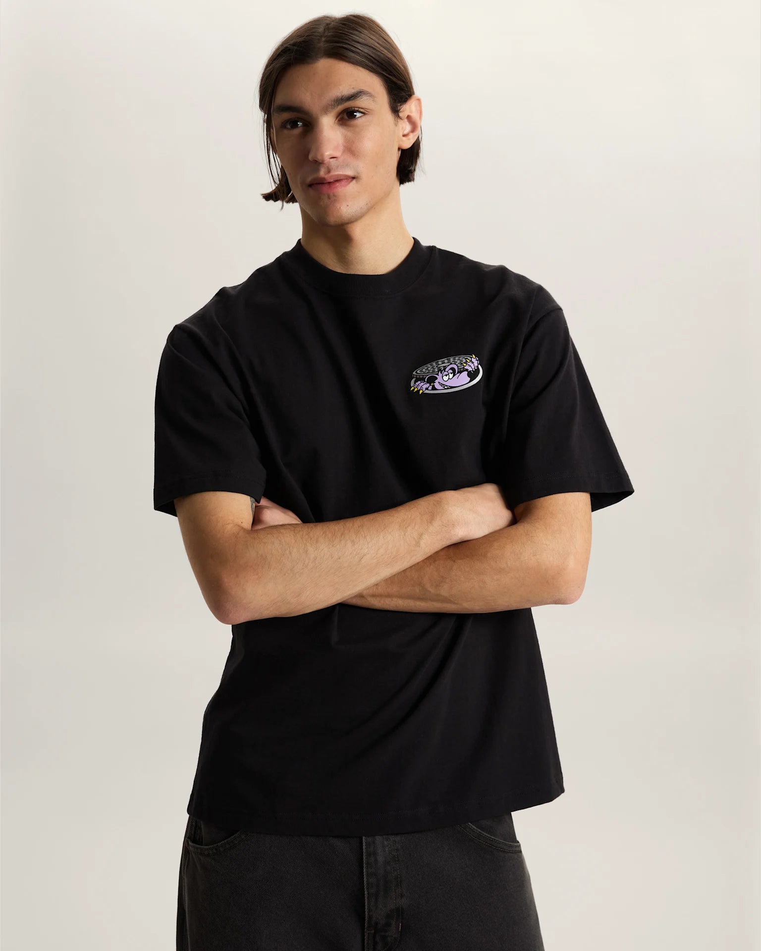 VANS Downside SS Tee Black Póló VN000SXSBLK1 - 3