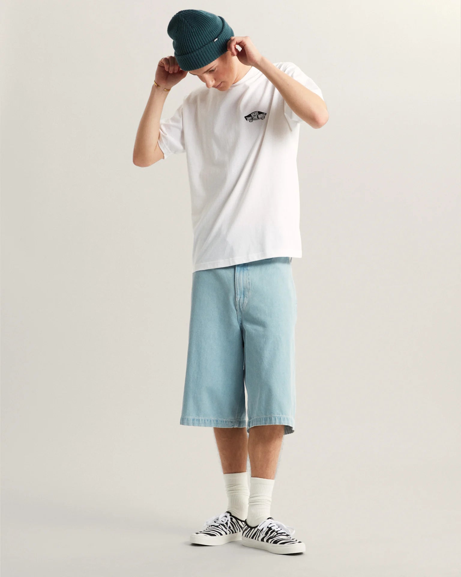 Vans Double Standard SS Tee White/Black Textil VN000SYDYB21 - 5