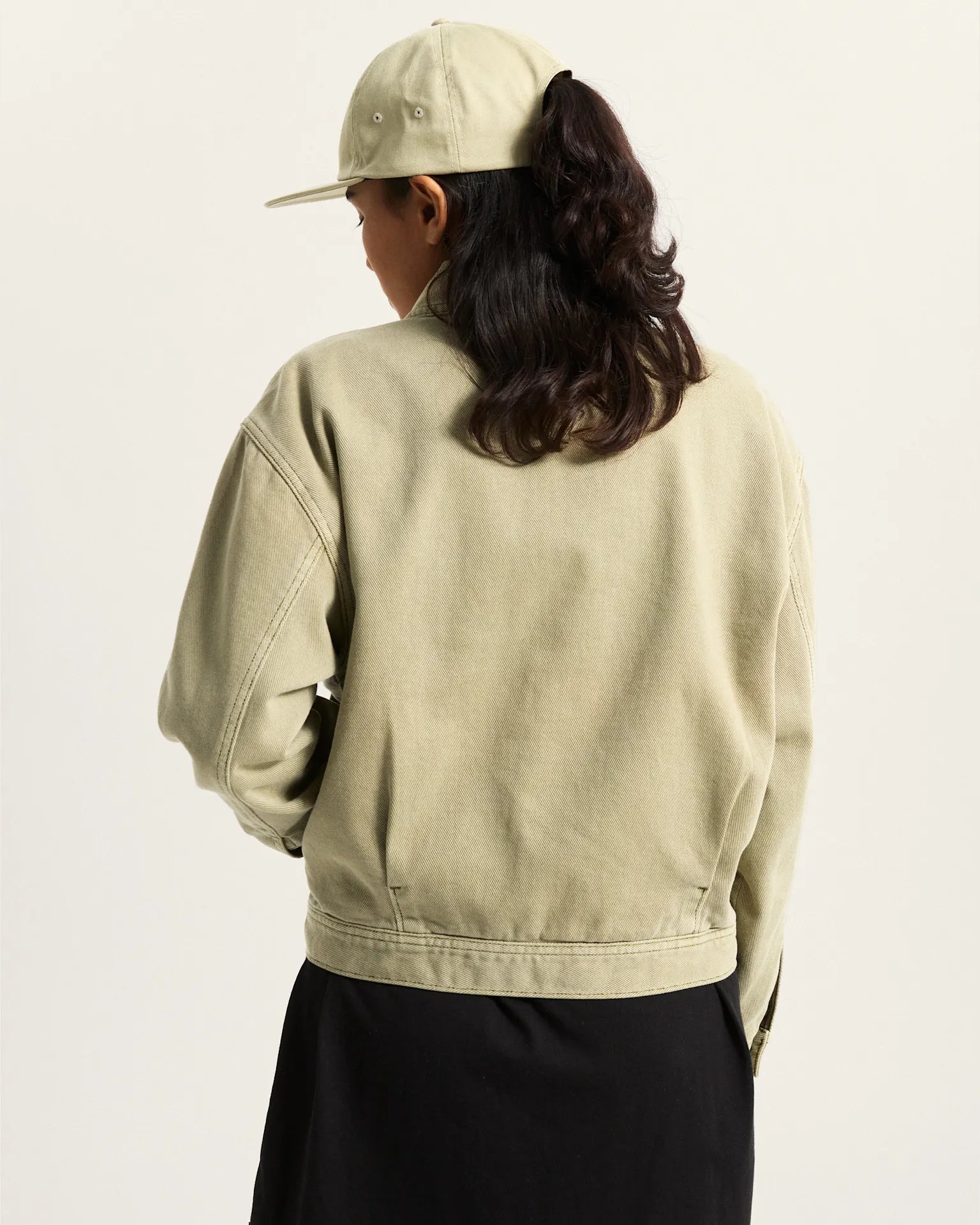 VANS Womens Pomona Station Jacket Soft Sage Kabát VN000T6YFSG1 - 5