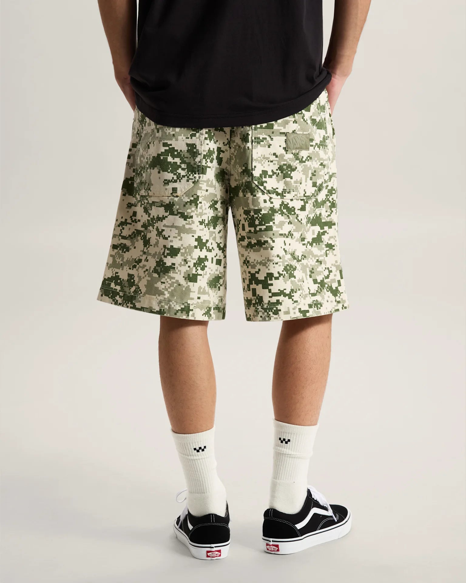 VANS Check-5 Baggy Canvas Short Digi Camo Rövidnadrág VN000T7DDA11 - 4