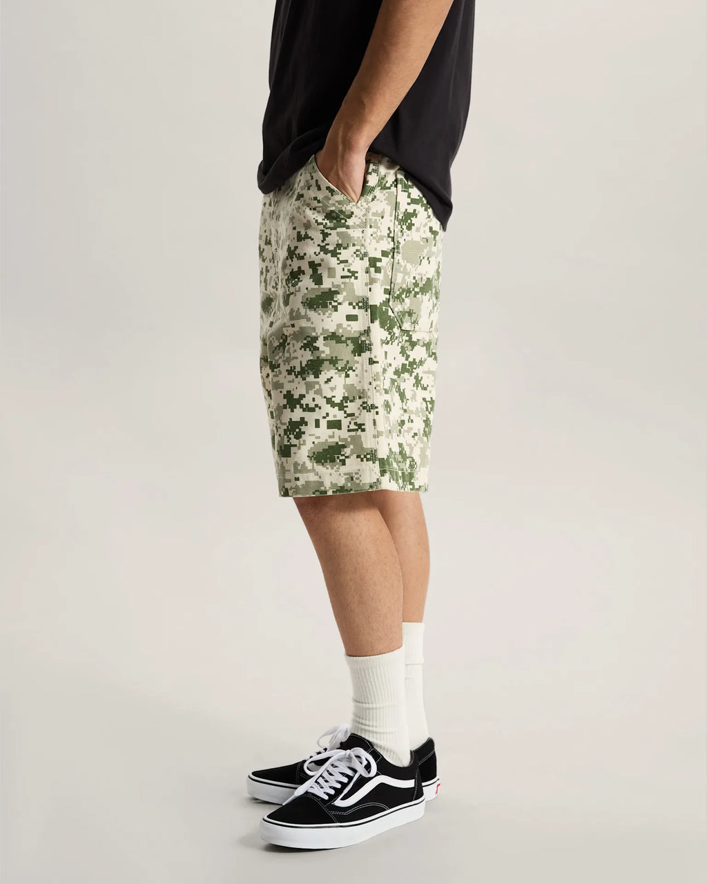 VANS Check-5 Baggy Canvas Short Digi Camo Rövidnadrág VN000T7DDA11 - 5