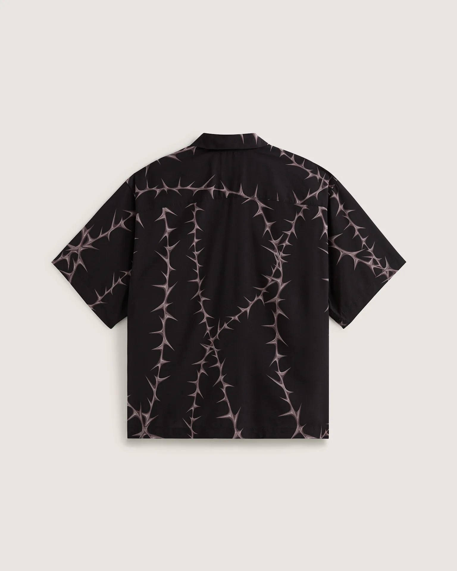 VANS Van Doren Printed Camp SS Shirt Black Ing VN000T9UBLK1 - 2