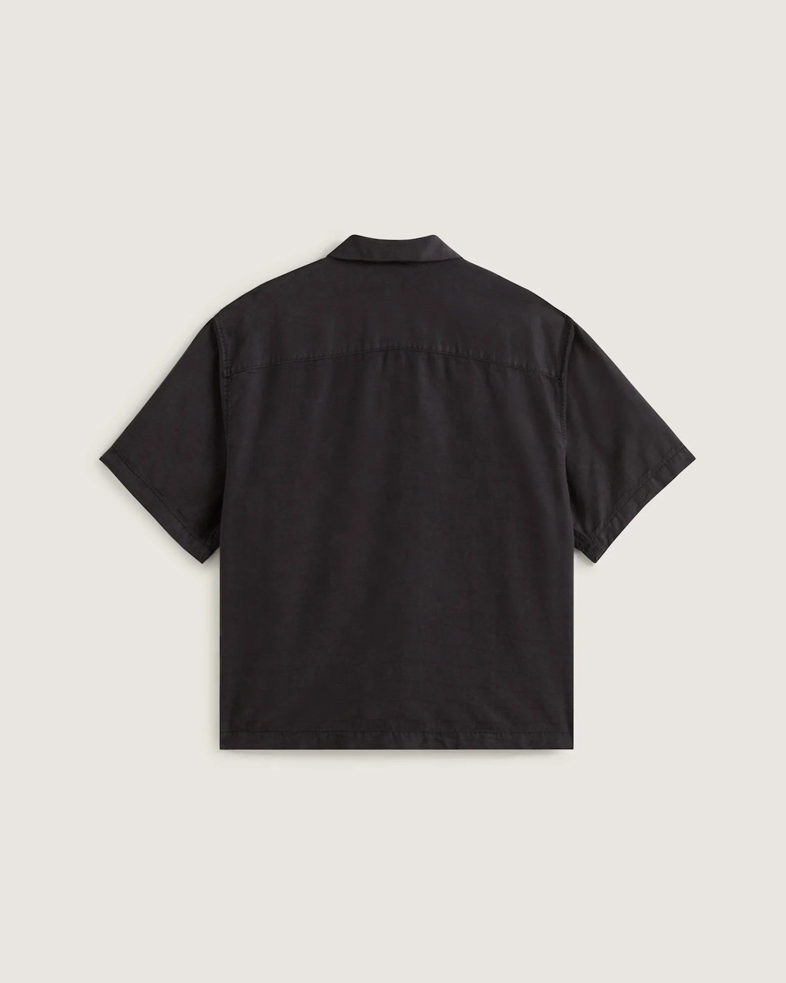 VANS Van Doren Tencel Check Camp SS Shirt Black Ing VN000TA4BLK1 - 2