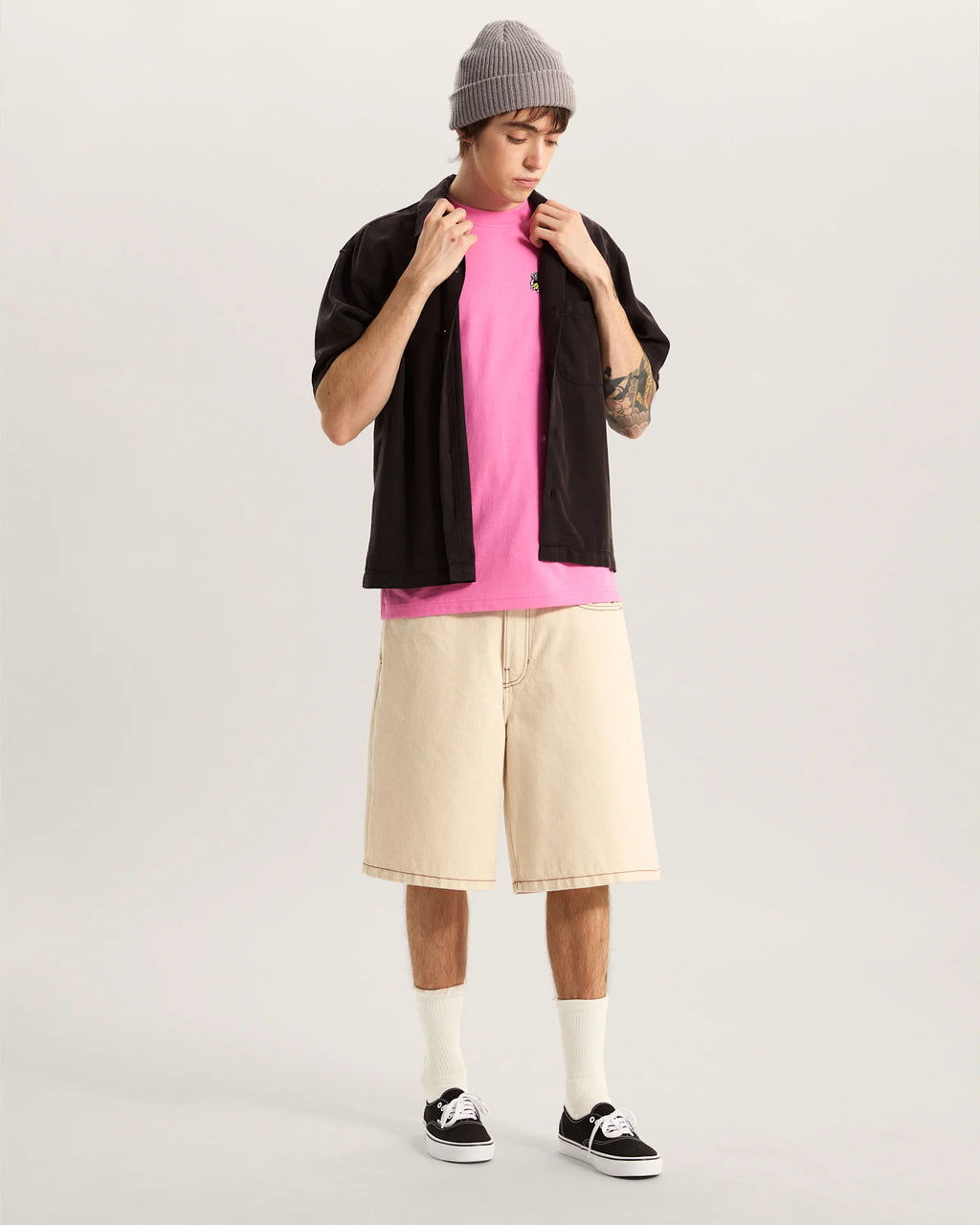 VANS Van Doren Tencel Check Camp SS Shirt Black Ing VN000TA4BLK1 - 5