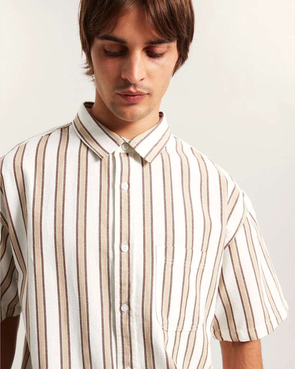 VANS Lawson Stripe SS Shirt WHITE/Potting Soil Ing VN000TADGCQ1 - 6