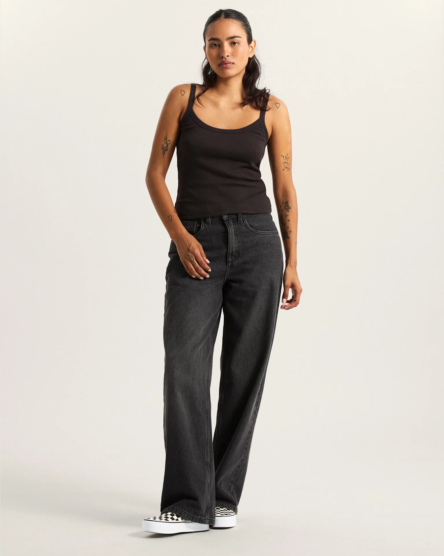 VANS Kiki Cami Tank Black Trikó VN000TBRBLK1 - 5