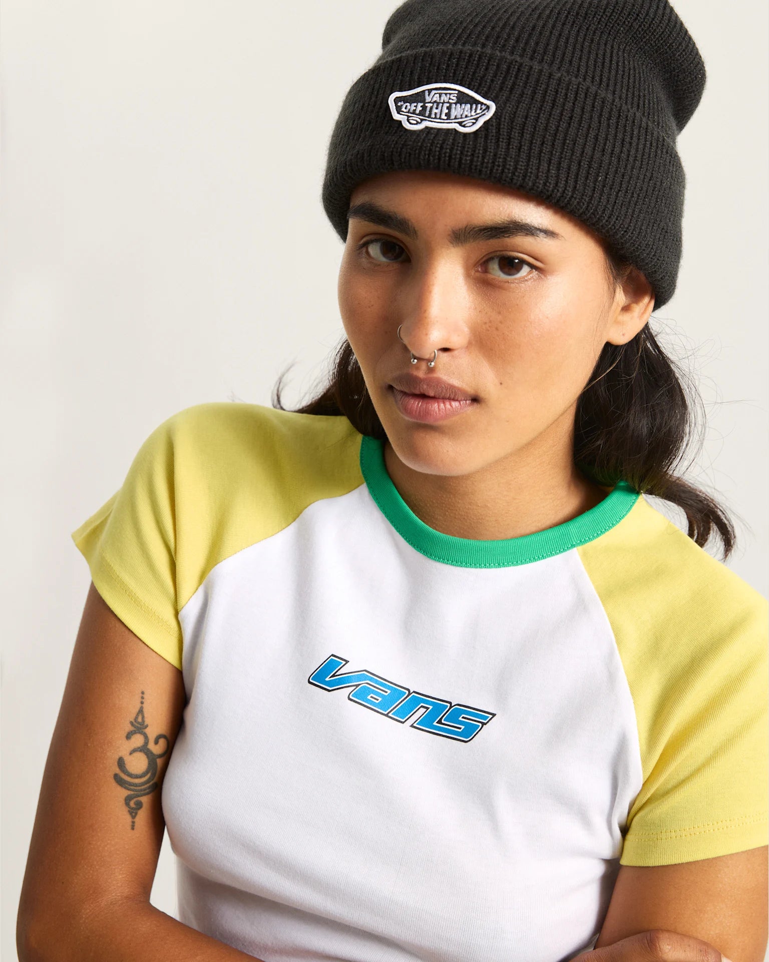 VANS Clare Baby Tee Space Yellow Póló VN000TBSFSH1 - 6