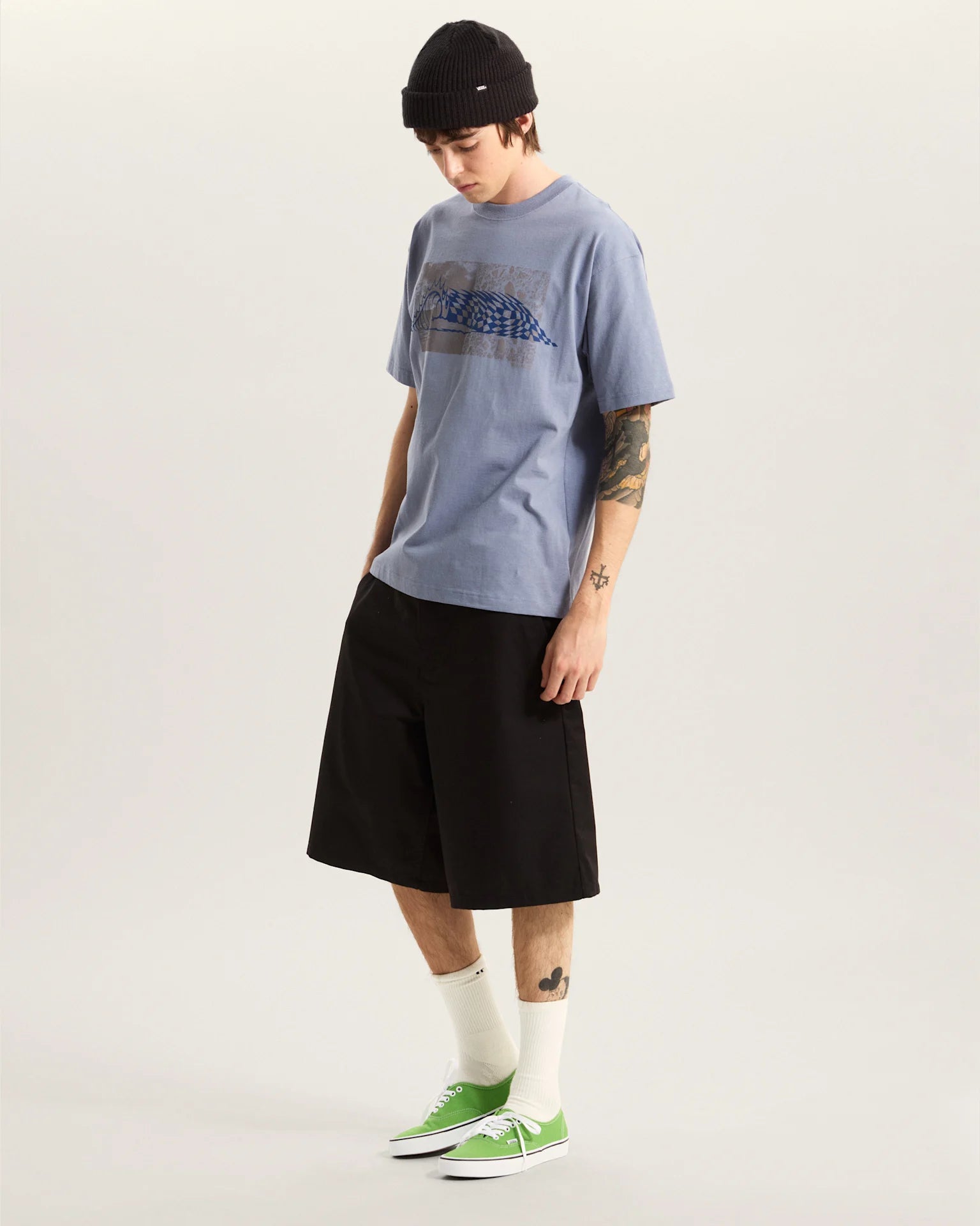 VANS Authentic Chino Loose Shorts Black Rövidnadrág VN000TCWBLK1 - 6