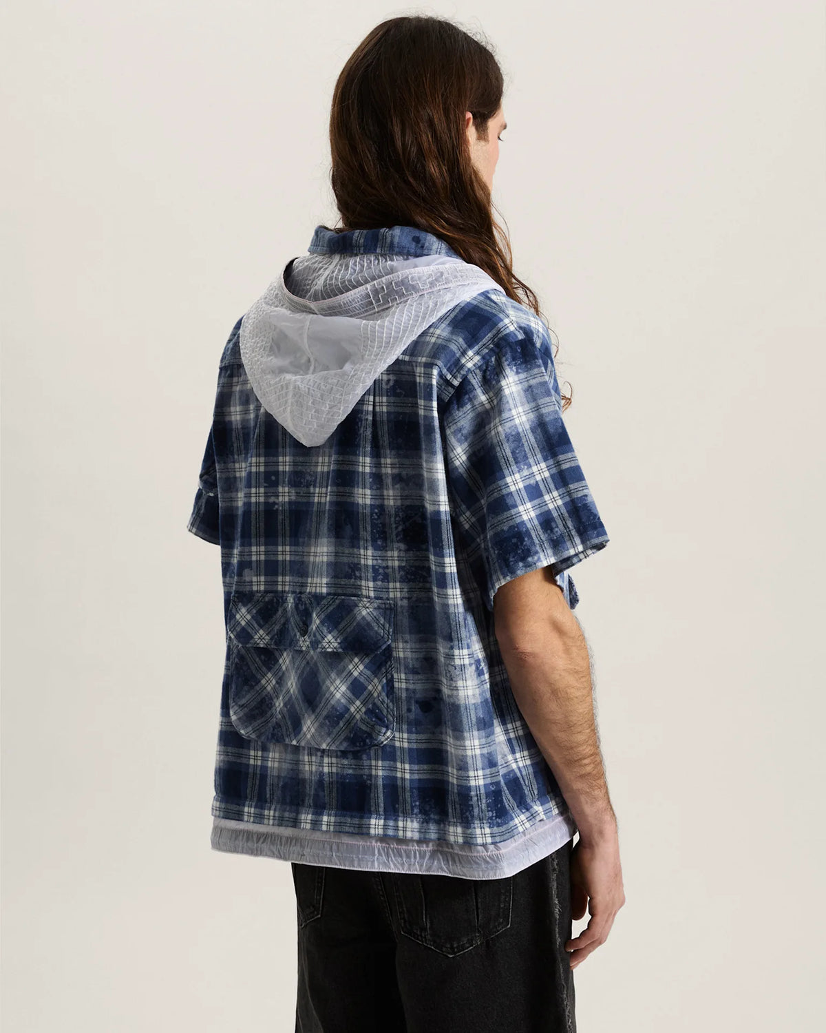 Vans OTW x TDC Double Layered Shacket Deep Indigo Textil VN000TSCFOB1 - 4