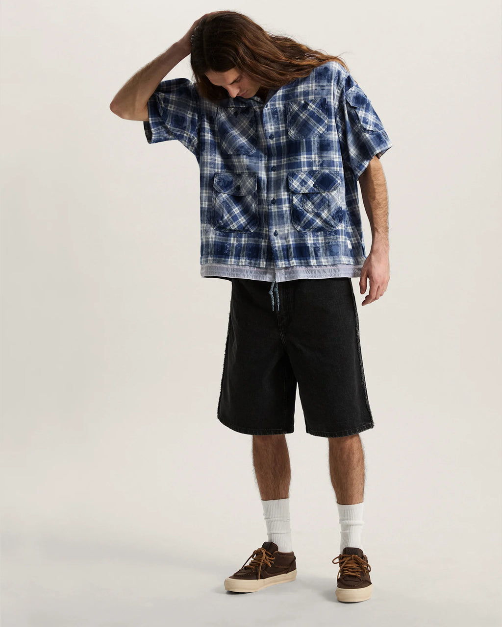 Vans OTW x TDC Double Layered Shacket Deep Indigo Textil VN000TSCFOB1 - 6