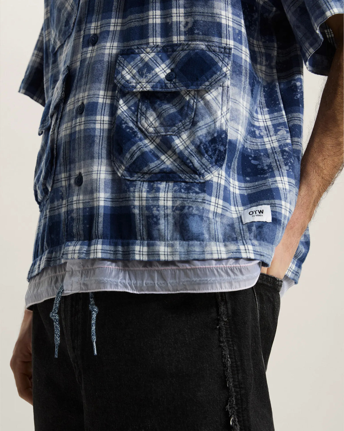 Vans OTW x TDC Double Layered Shacket Deep Indigo Textil VN000TSCFOB1 - 9
