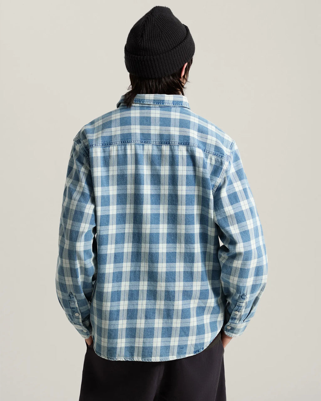 Vans Lawson Vintage Indigo LS Shirt Bleach Indigo Textil VN000U56HEC1 - 4