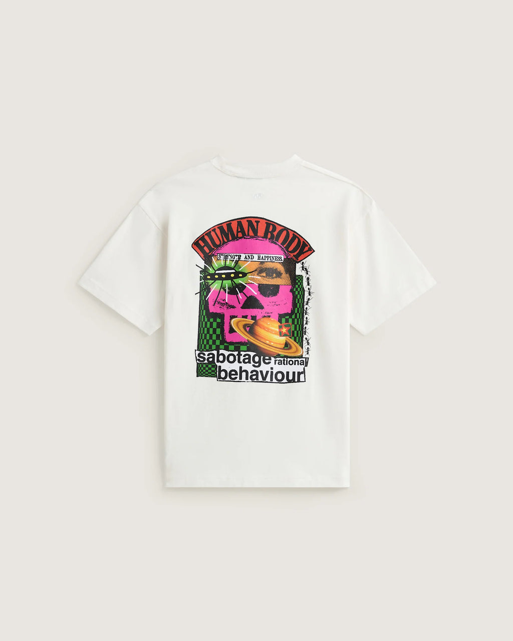Vans Checkerboard Behaviour SS Tee EGRET Textil VN000U5SC9F1 - 2